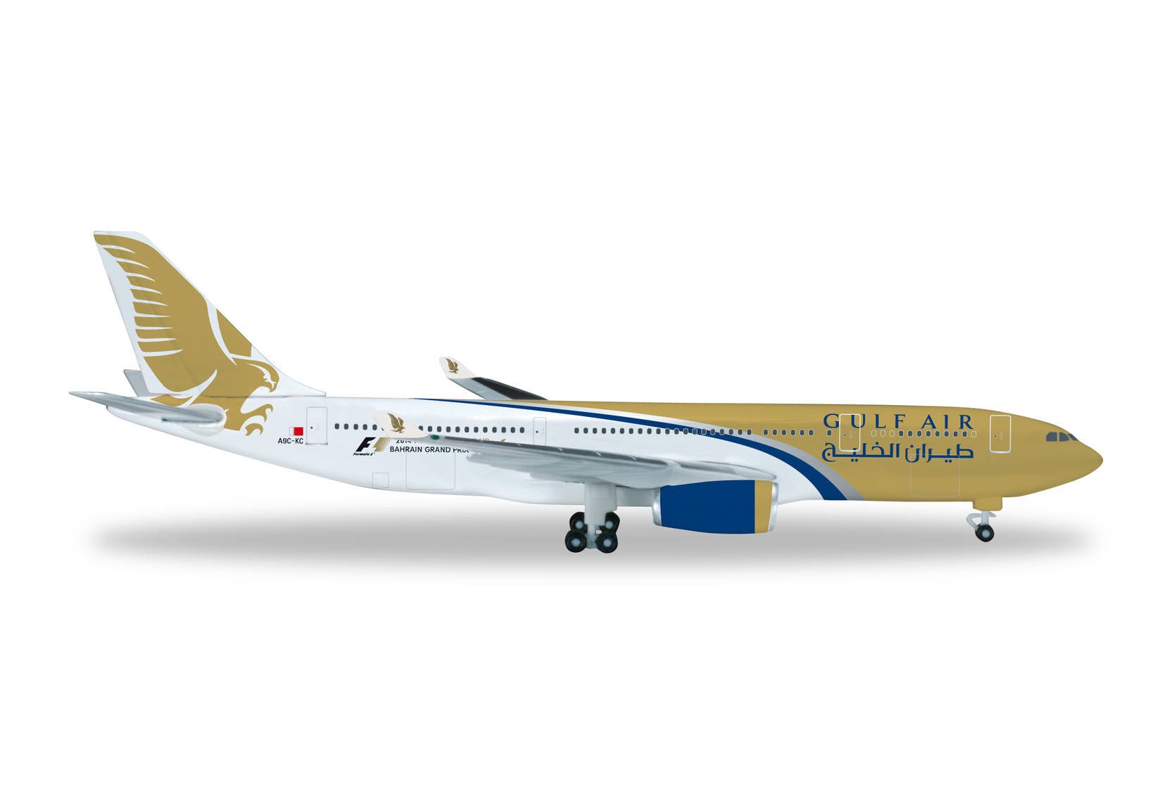 Herpa Wings 526548 1:500 Gulf Air Airbus A330 - 300 A9C - KC
