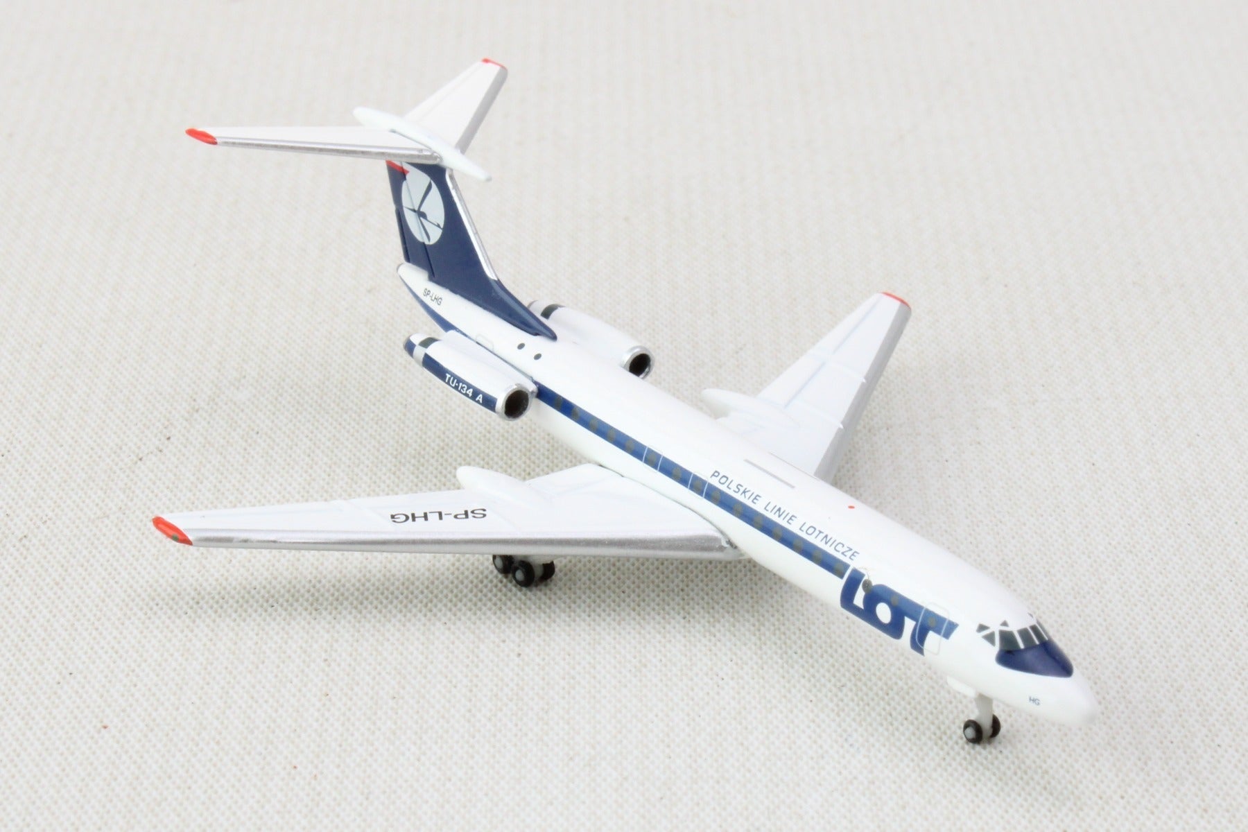 Herpa Wings 537025 1:500 Lot Polish Airlines TU134A
