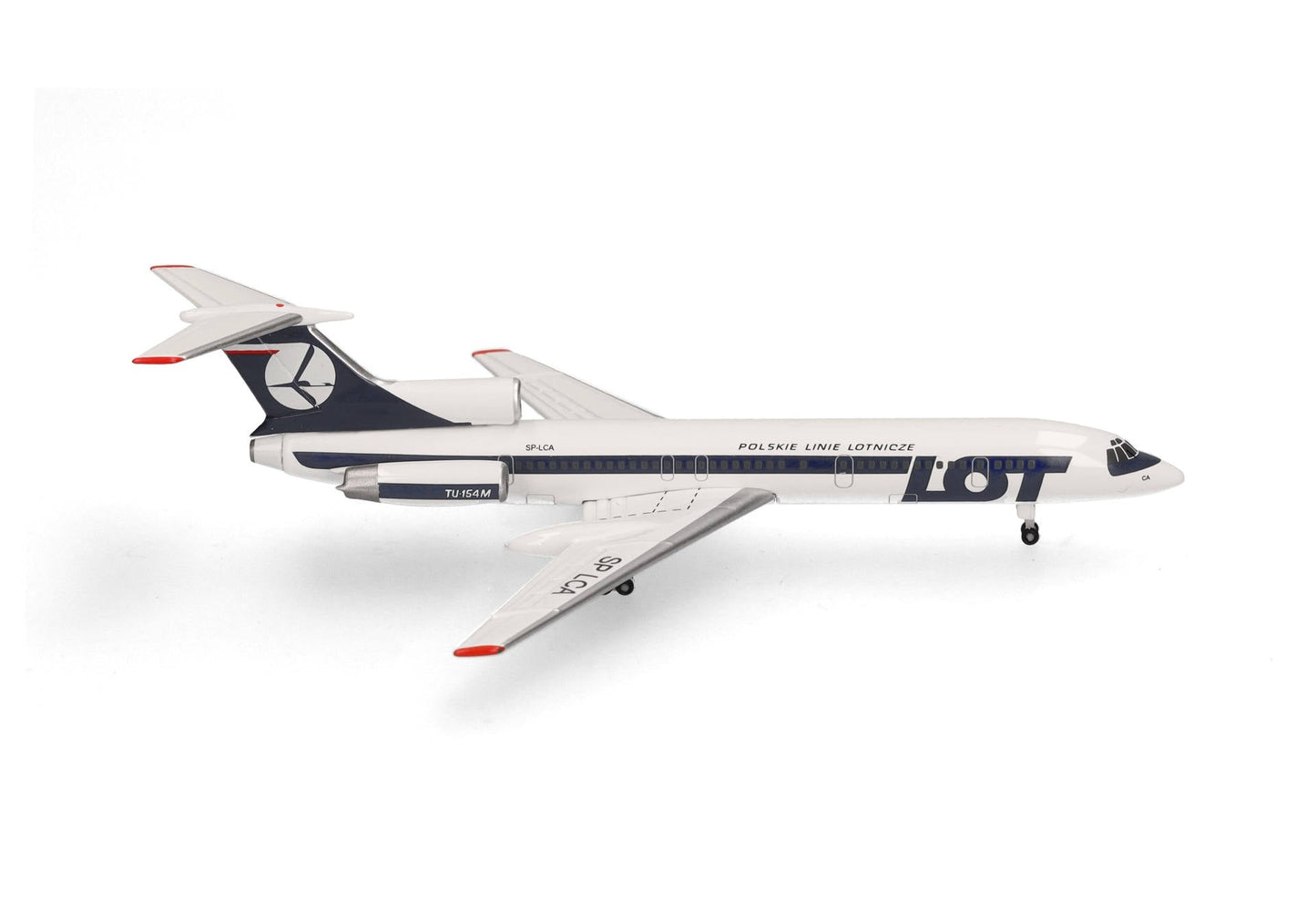 Herpa Wings 538121 1:500 Lot Polish Airlines TU154M