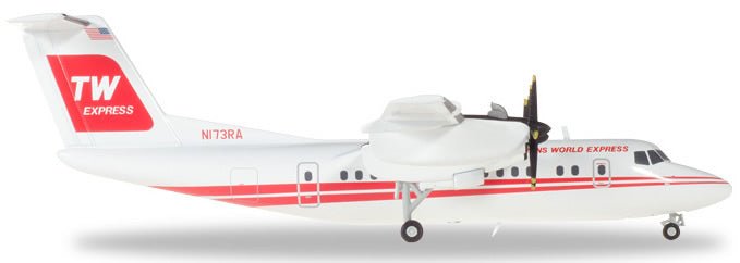 Herpa Wings 559041 1:200 Trans World Express DHC - 7 N173RA