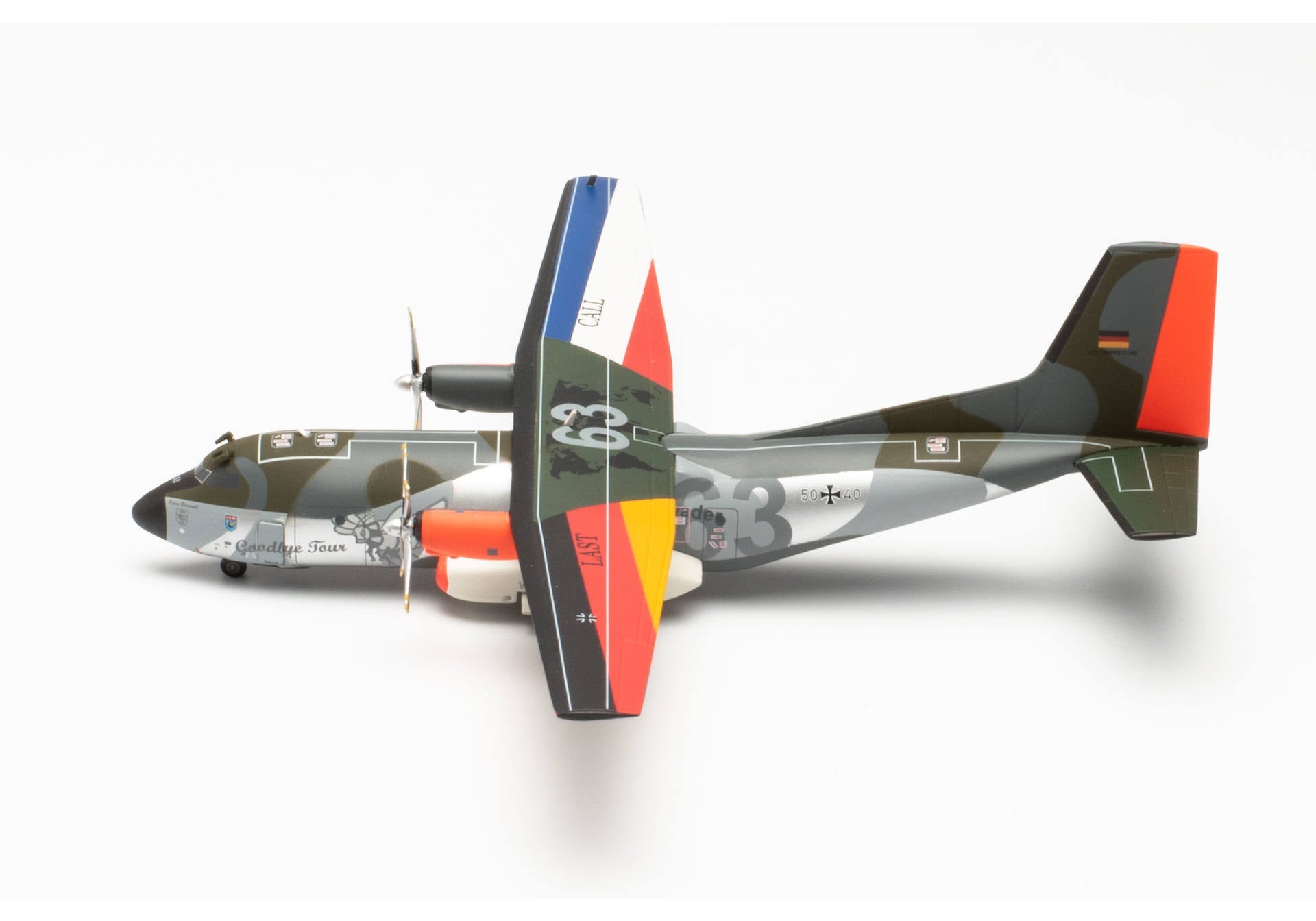 Herpa Wings 571562 1:200 German Air Force C - 160 50+40 "Retro Brummel"
