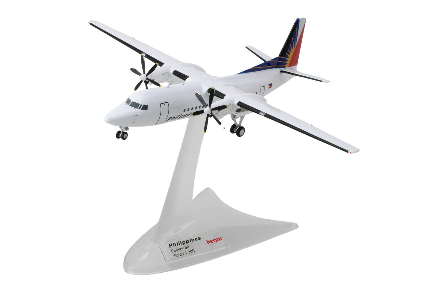 Herpa Wings 572811 1:200 Fokker F - 50 Phillippine Airlines PH - PRG