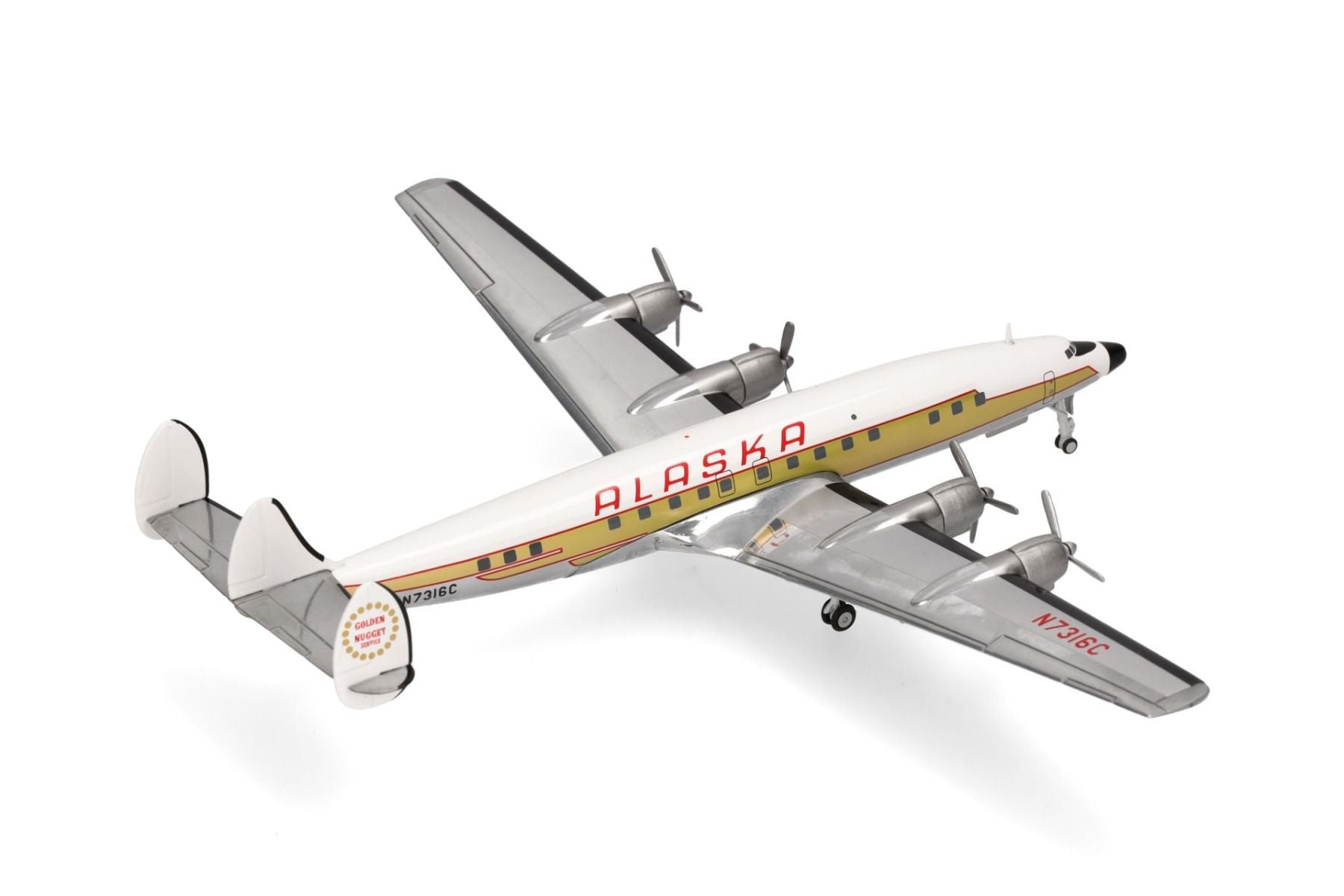 Herpa Wings 573023 1:200 Alaska Airlines Lockheed L-1649A Starliner ...