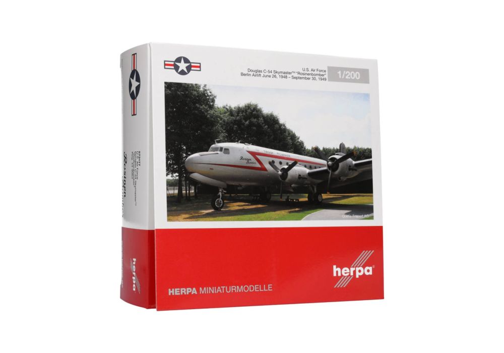 Herpa Wings 573177 1:200 USAF C - 54 Skymaster Douglas Rosienbomber 44 - 9063