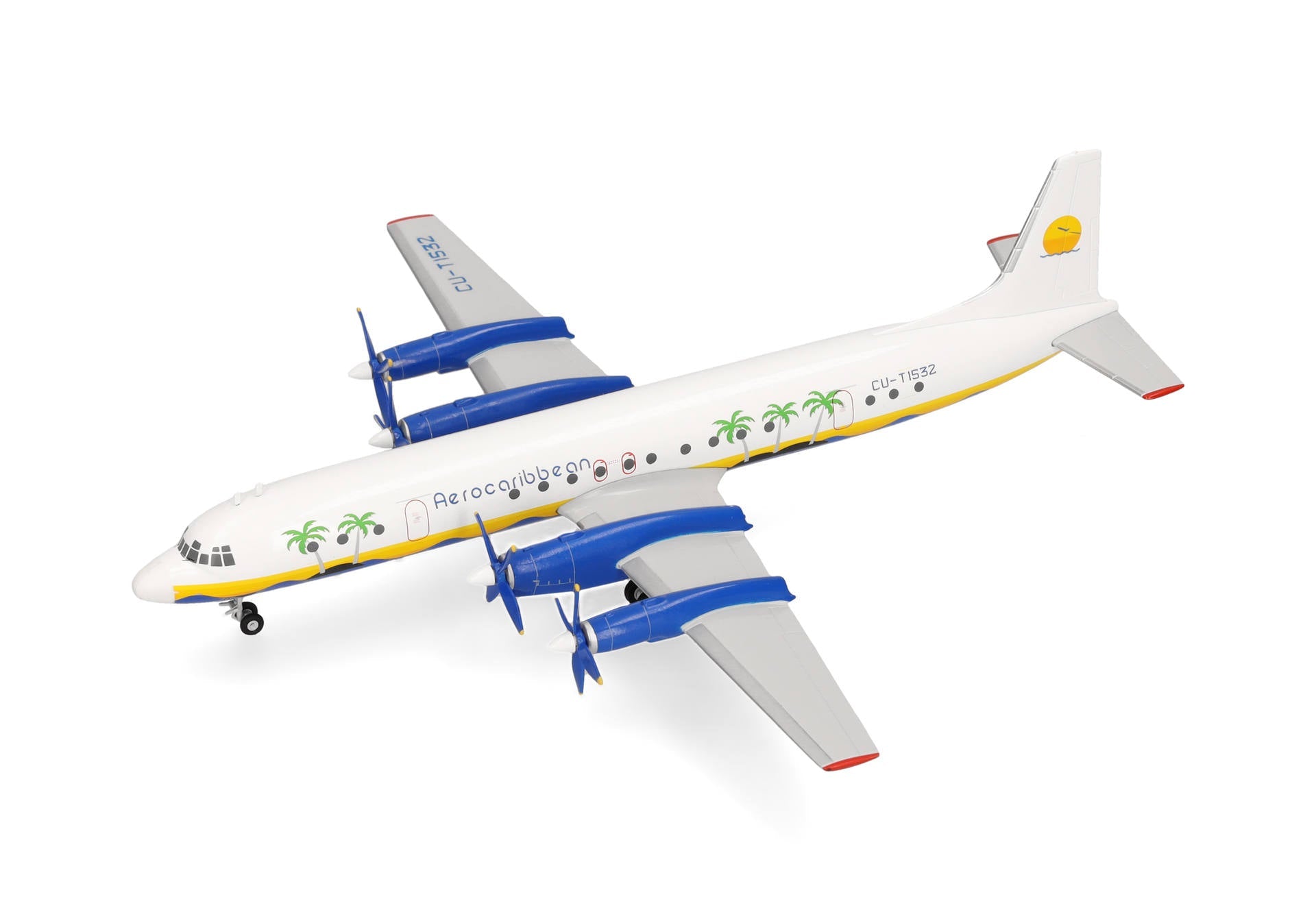 Herpa Wings 573719 1:200 Aero Caribbean Ilyushin IL-18 – MTS