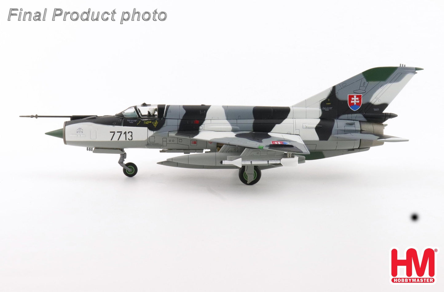 Hobby Master HA0153 1:72 MIG - 21MF "Slovak Air Force" 7713, 4th Flight, Sliac Airbase, 1999
