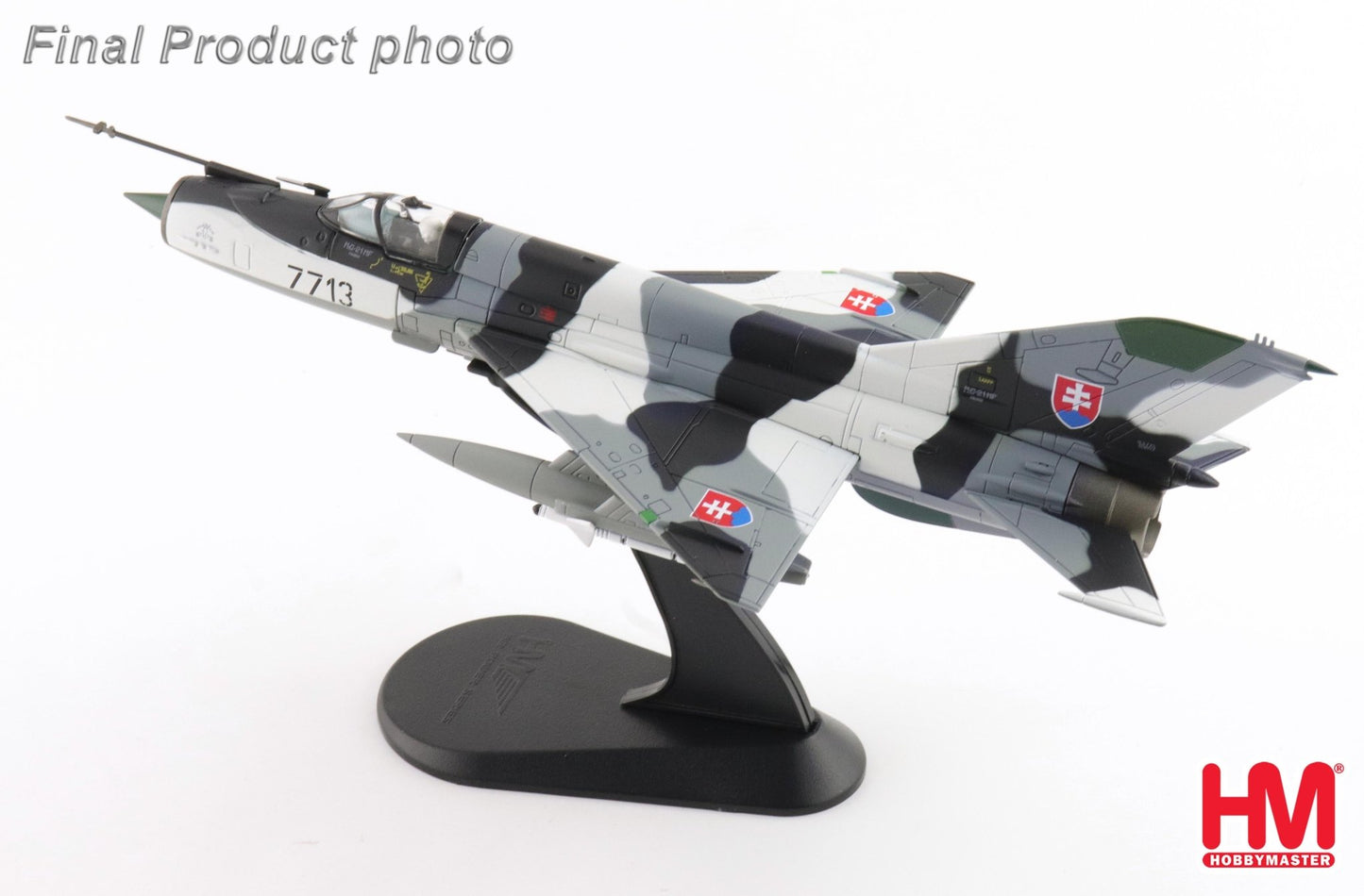 Hobby Master HA0153 1:72 MIG - 21MF "Slovak Air Force" 7713, 4th Flight, Sliac Airbase, 1999