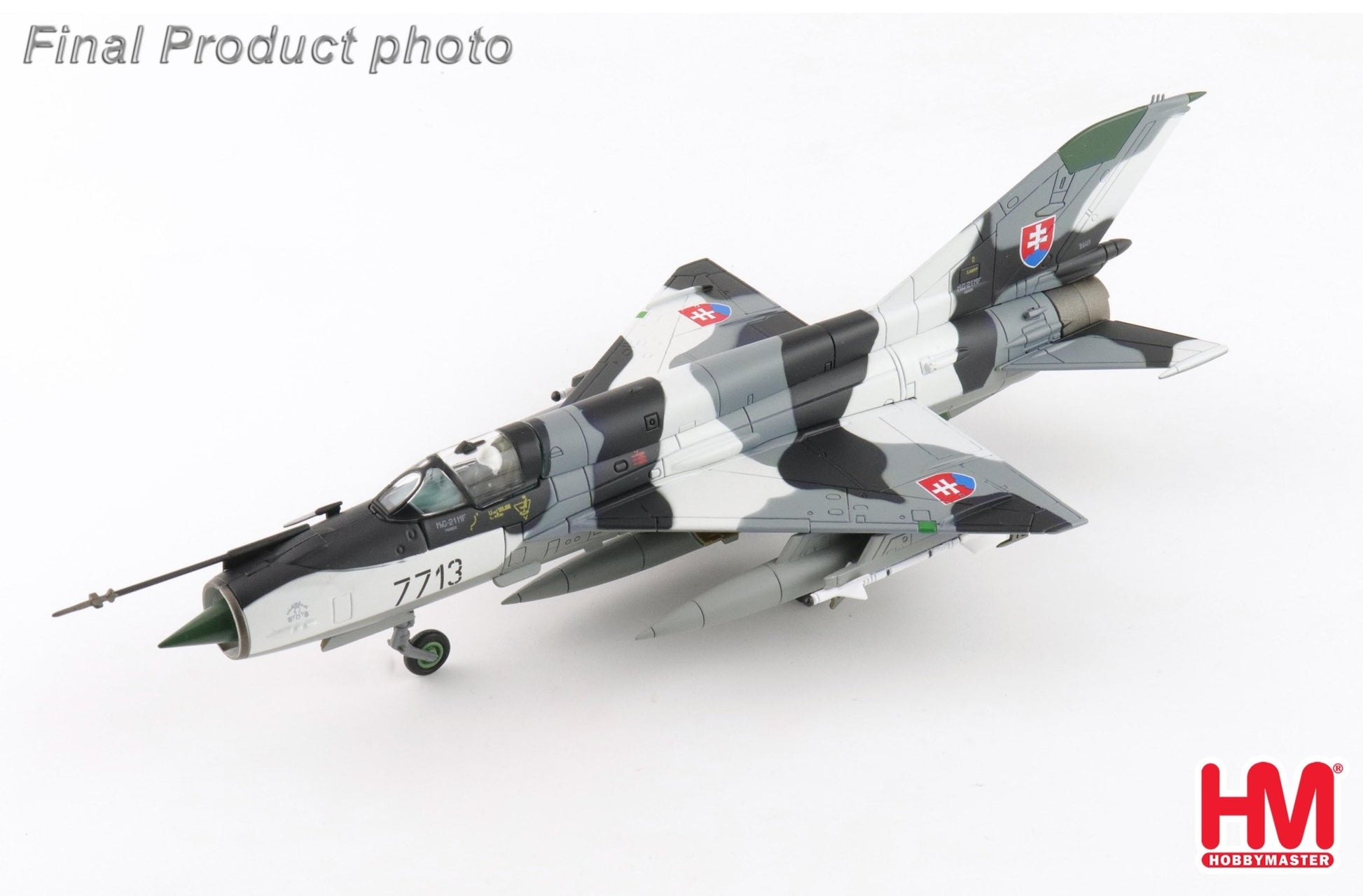 Hobby Master HA0153 1:72 MIG - 21MF "Slovak Air Force" 7713, 4th Flight, Sliac Airbase, 1999