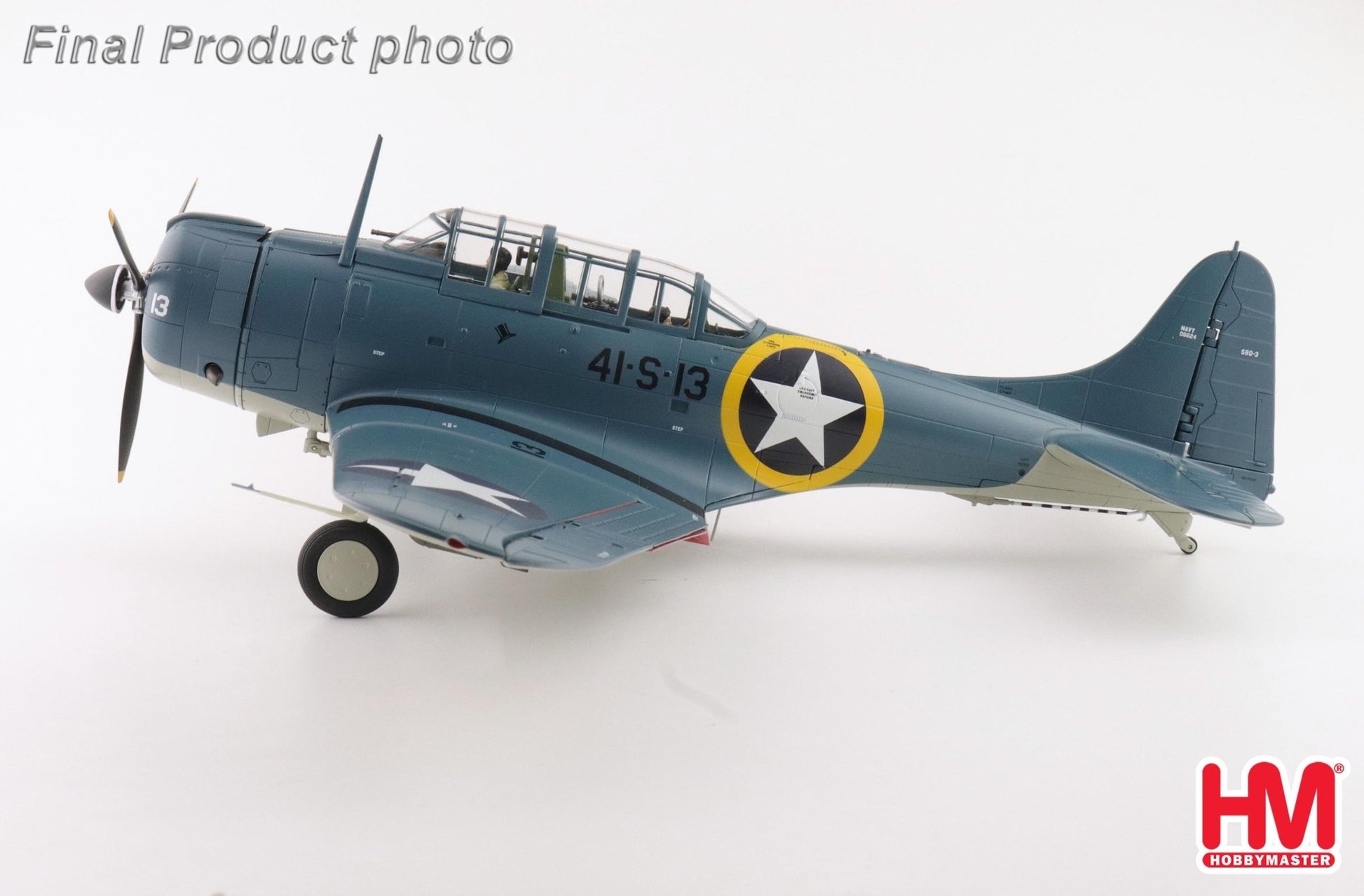 Hobby Master HA0218 1:32 SBD - 3 Dauntless "Operation Torch" BuNo. 06624, 41 - S - 13, VS - 41, USS Ranger, Nov 1942