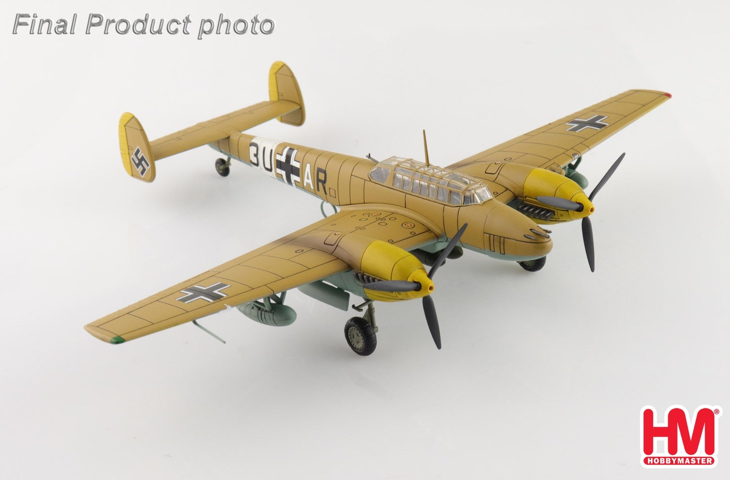 Hobby Master HA1817 1:72 BF 110E - 2 3U+AR, 7./ZG 26, Italy 1941 (special weathered version)