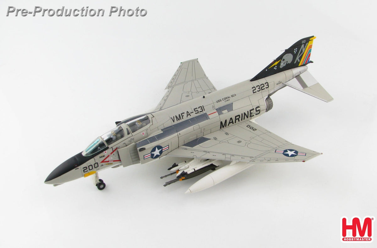 Hobby Master HA19014 1:72 McDonnell Douglas F - 4N Phantom II 152323, VMFA - 531 "Gray Ghosts", USS Coral Sea
