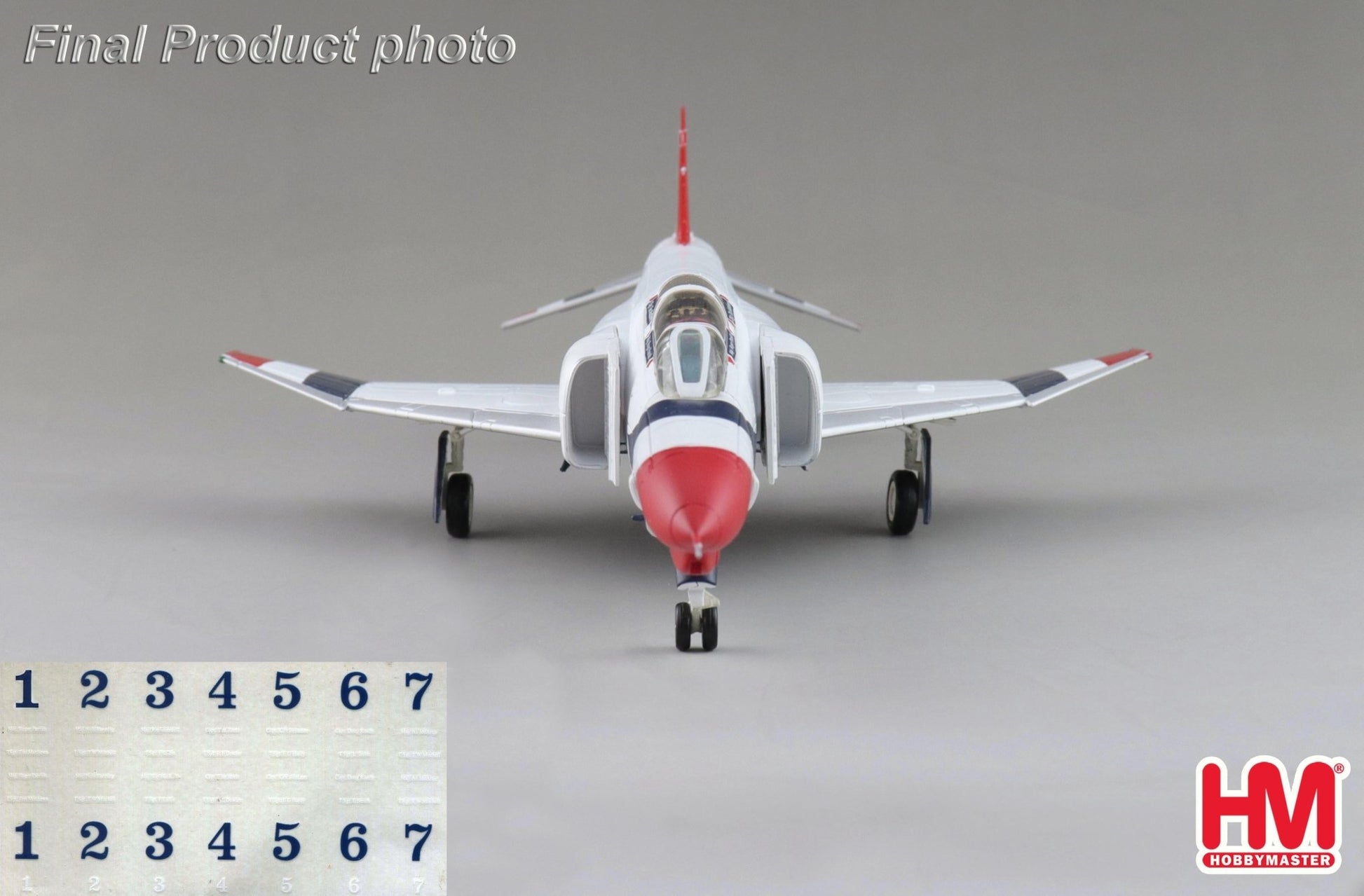Hobby Master HA19084 1:72 F - 4E Thunderbirds USAF, 1973/74 season (w/decals for No.1 to 7 planes)