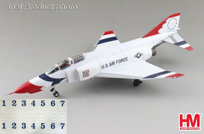 Hobby Master HA19084 1:72 F - 4E Thunderbirds USAF, 1973/74 season (w/decals for No.1 to 7 planes)