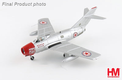 Hobby Master HA2418b 1:72 MIG - 15bis Red 25, Chinese People's Volunteers Air Force, North Korea, 1950s (with climbing ladder)