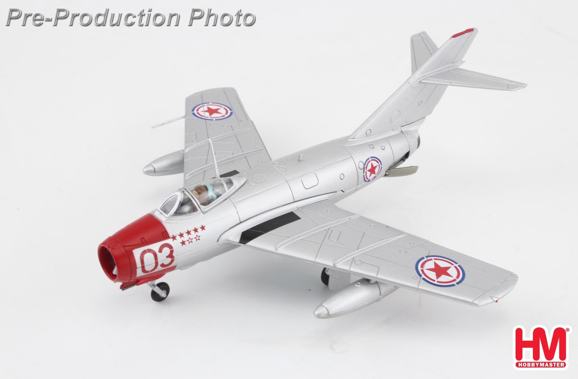 Hobby Master HA2426 1:72 MIG - 15bis Red 03, Chinese People's Volunteers Air Force, North Korea, 1950s