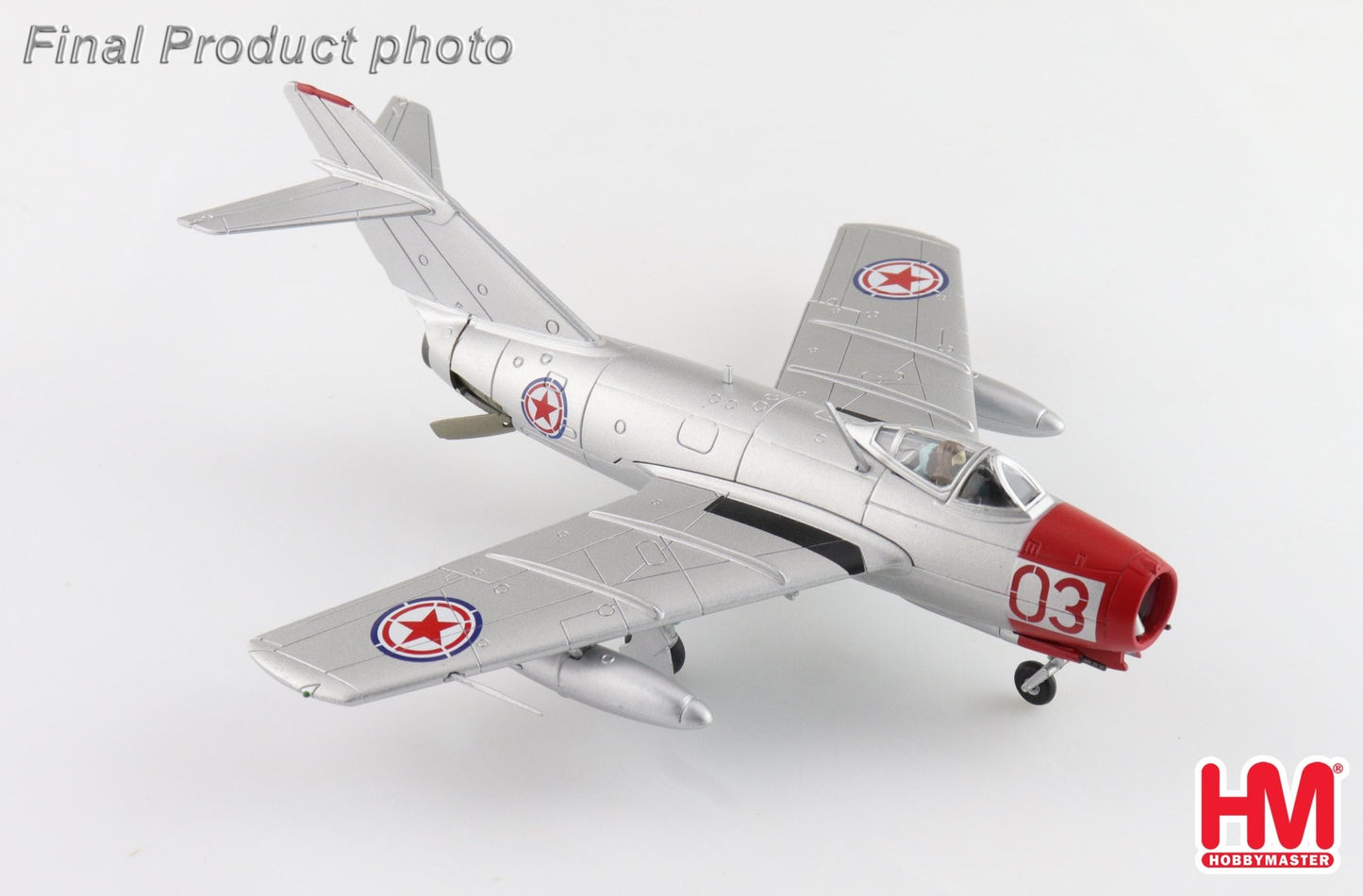 Hobby Master HA2426 1:72 MIG - 15bis Red 03, Chinese People's Volunteers Air Force, North Korea, 1950s
