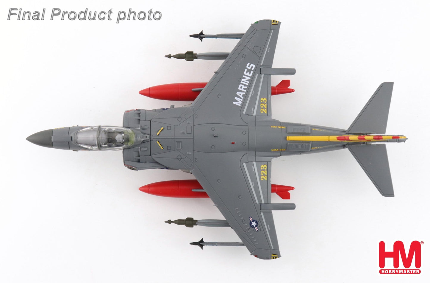 Hobby Master HA2634 1:72 AV - 8B+ Harrier II Plus 164569, VMA - 223, MCAS Cherry Point 2025