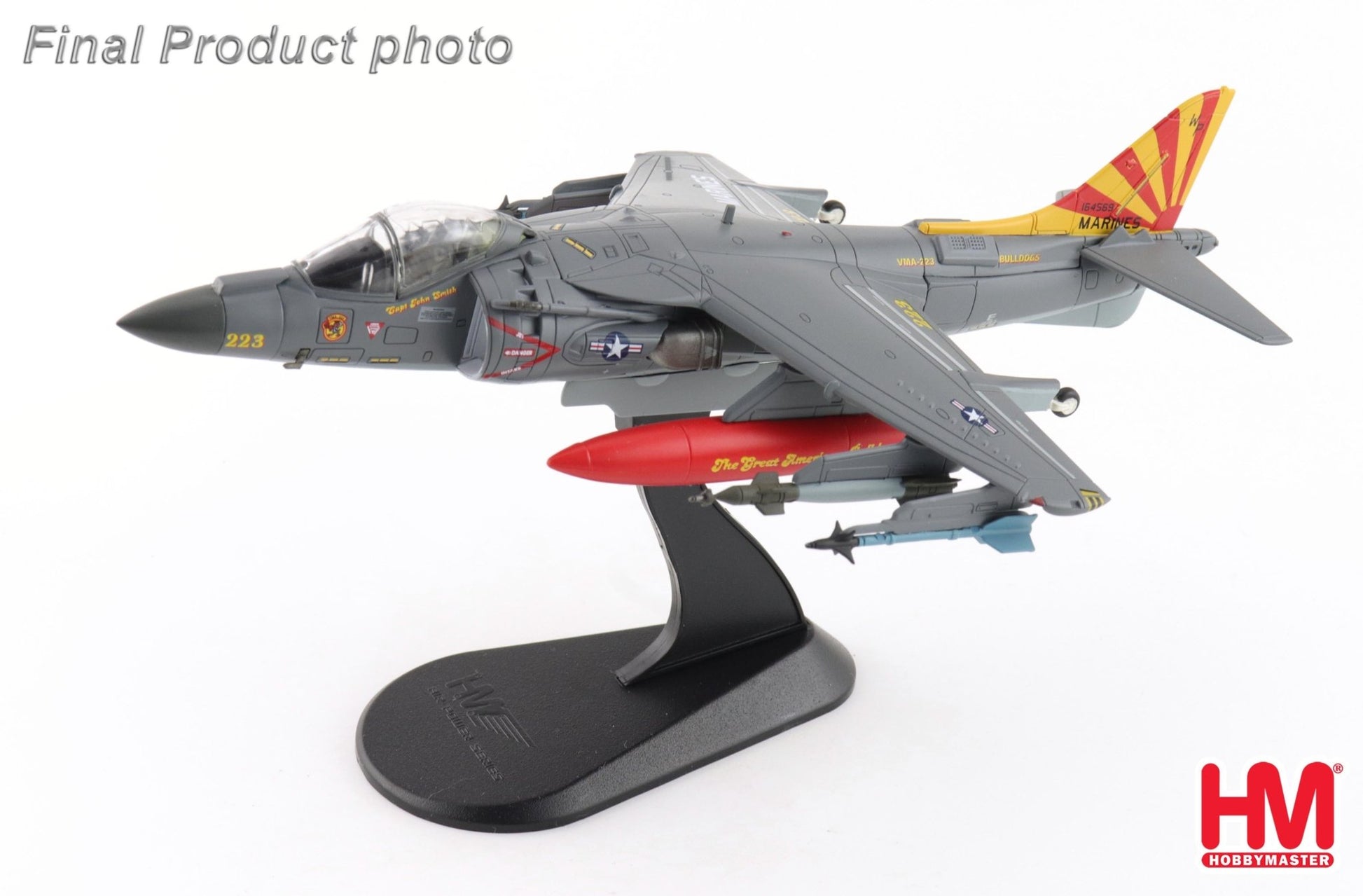 Hobby Master HA2634 1:72 AV - 8B+ Harrier II Plus 164569, VMA - 223, MCAS Cherry Point 2025