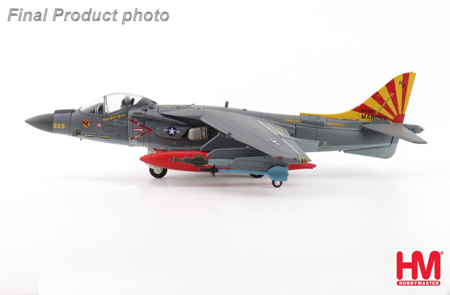 Hobby Master HA2634 1:72 AV - 8B+ Harrier II Plus 164569, VMA - 223, MCAS Cherry Point 2025