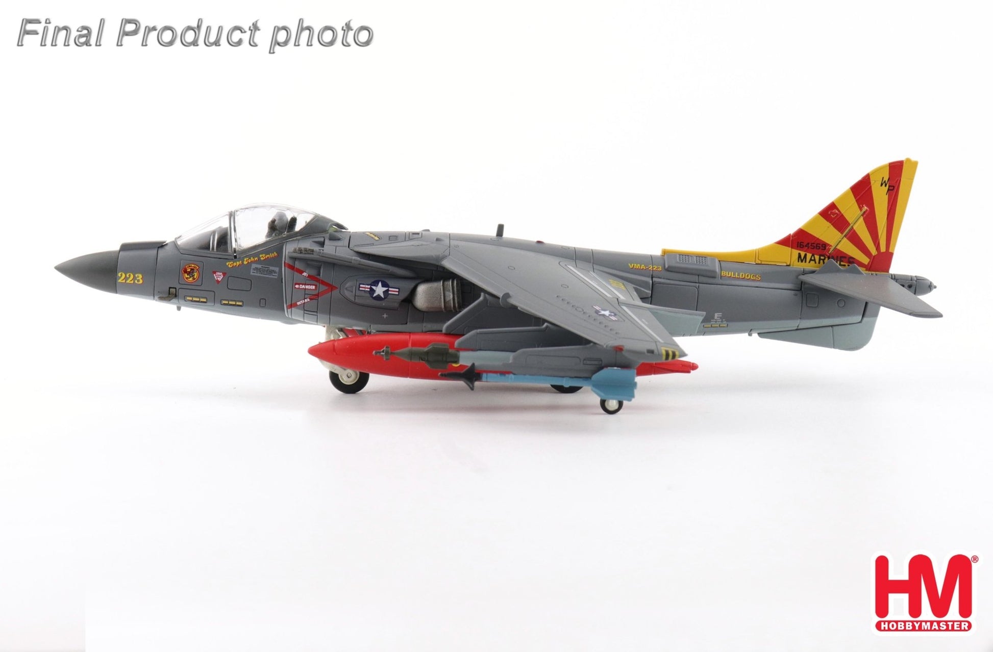 Hobby Master HA2634 1:72 AV - 8B+ Harrier II Plus 164569, VMA - 223, MCAS Cherry Point 2025