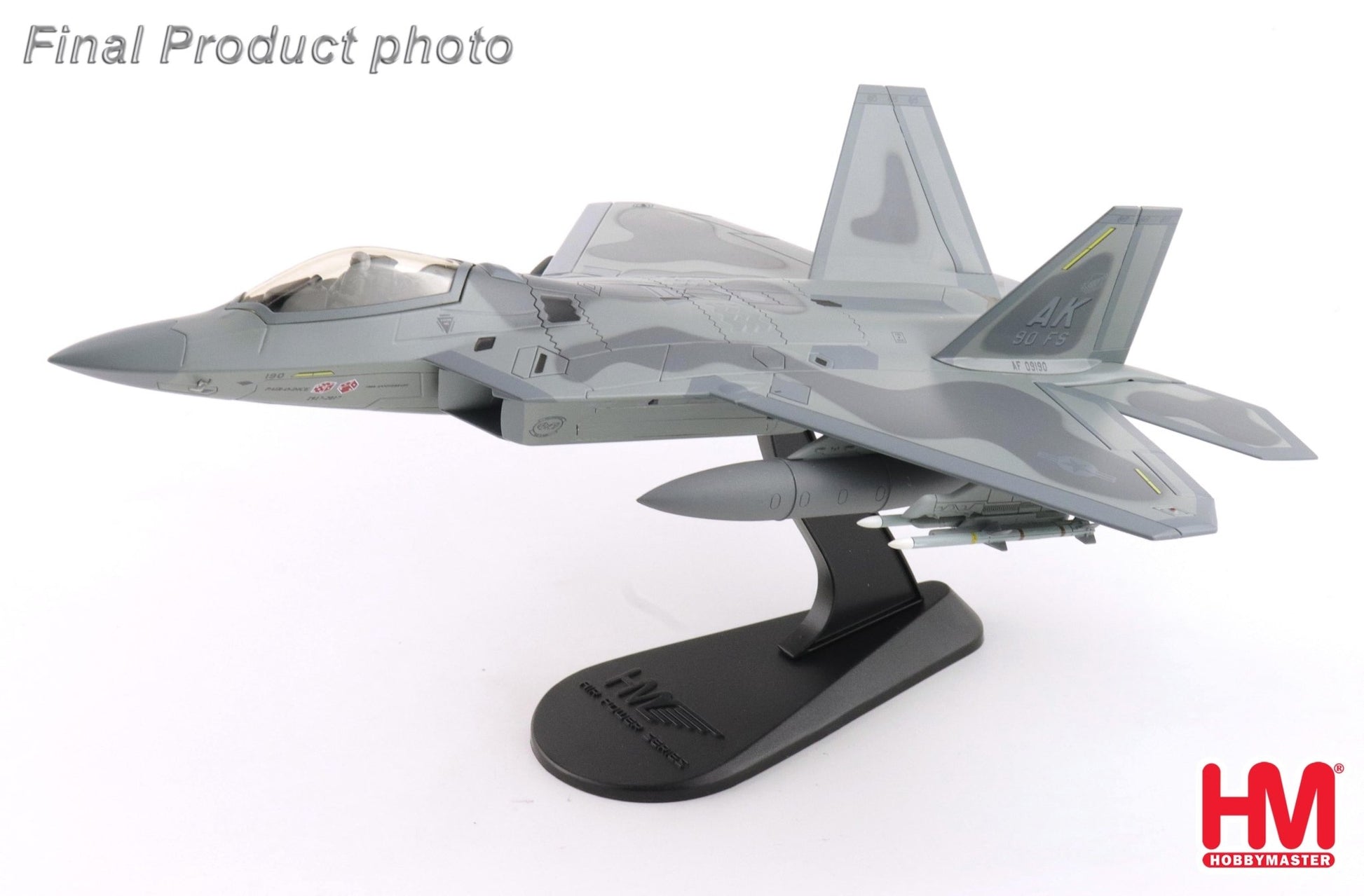 Hobby Master HA2826 1:72 F - 22 "90th FS 100th Anniv. Scheme" 09 - 4190, 90th FS, Elmendorf AB, 2017