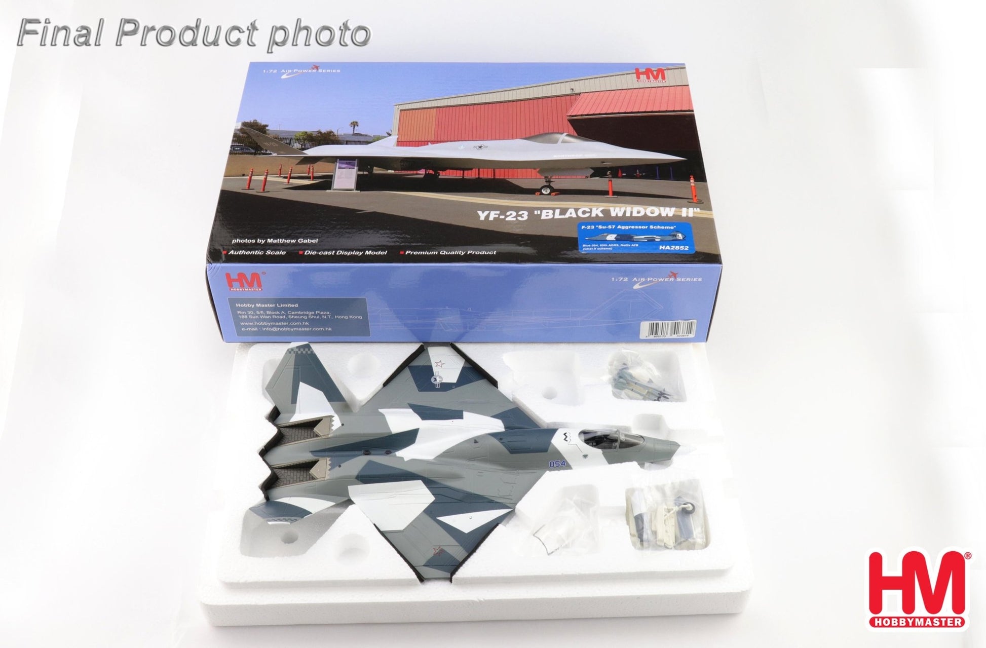 Hobby Master HA2852 1:72 F-23 "Su-57 Aggressor Scheme" Blue 054, 65th AGRS, Nellis AFB (what if scheme)