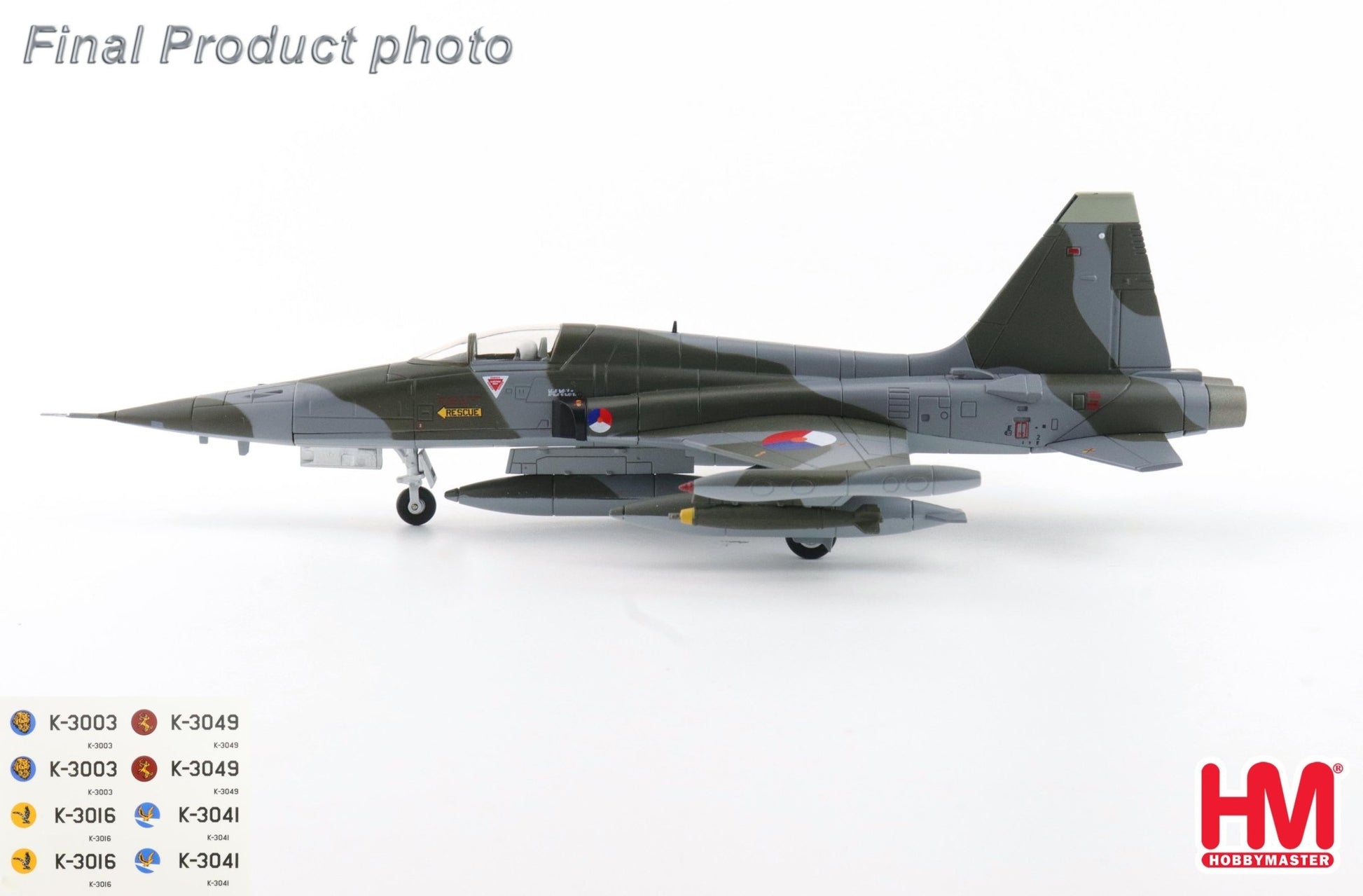 Hobby Master HA33011 1:72 NF - 5A Freedom Fighter RNLAF, 1970s (w/ decal for 5 planes)