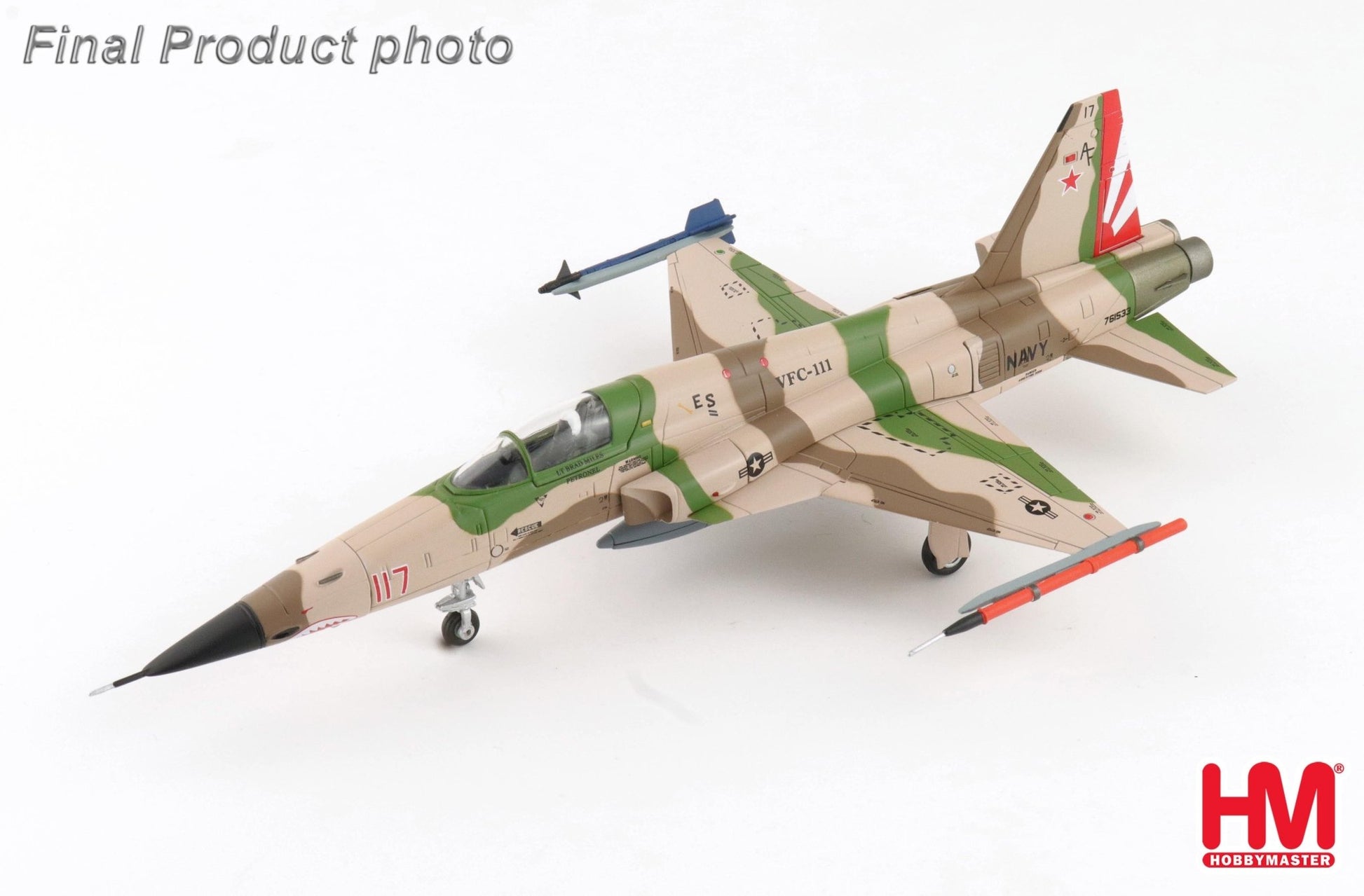 Hobby Master HA3383 1:72 F - 5N "Aversary Fighter" Red 117, 761533, VFC - 111, 2014
