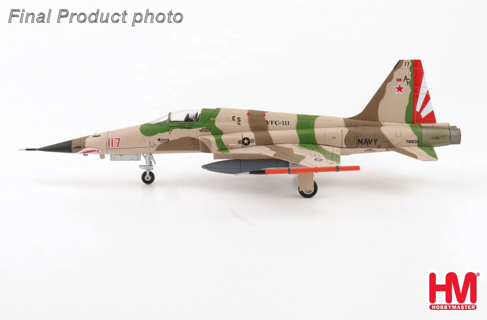 Hobby Master HA3383 1:72 F - 5N "Aversary Fighter" Red 117, 761533, VFC - 111, 2014