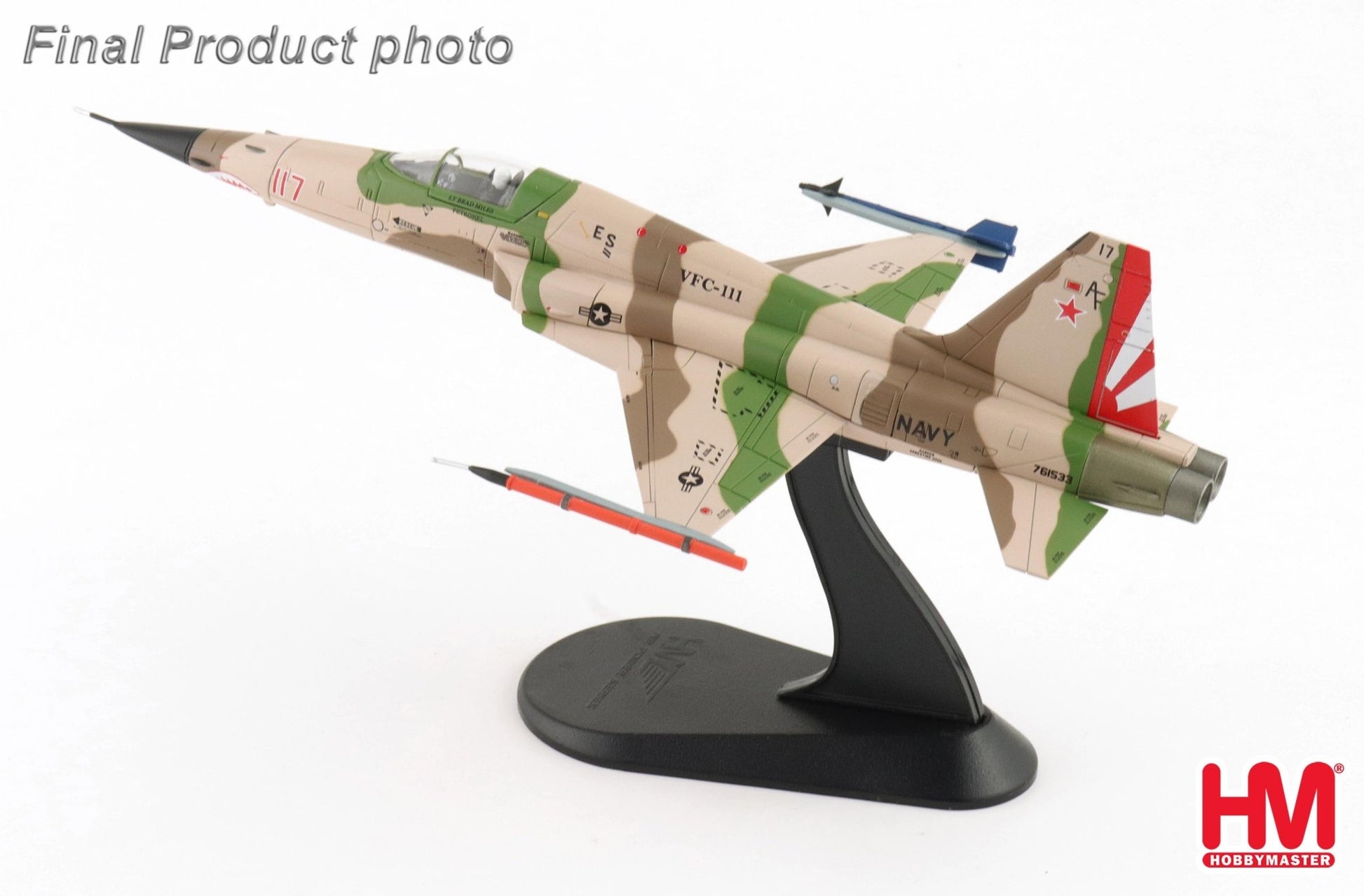 Hobby Master HA3383 1:72 F - 5N "Aversary Fighter" Red 117, 761533, VFC - 111, 2014