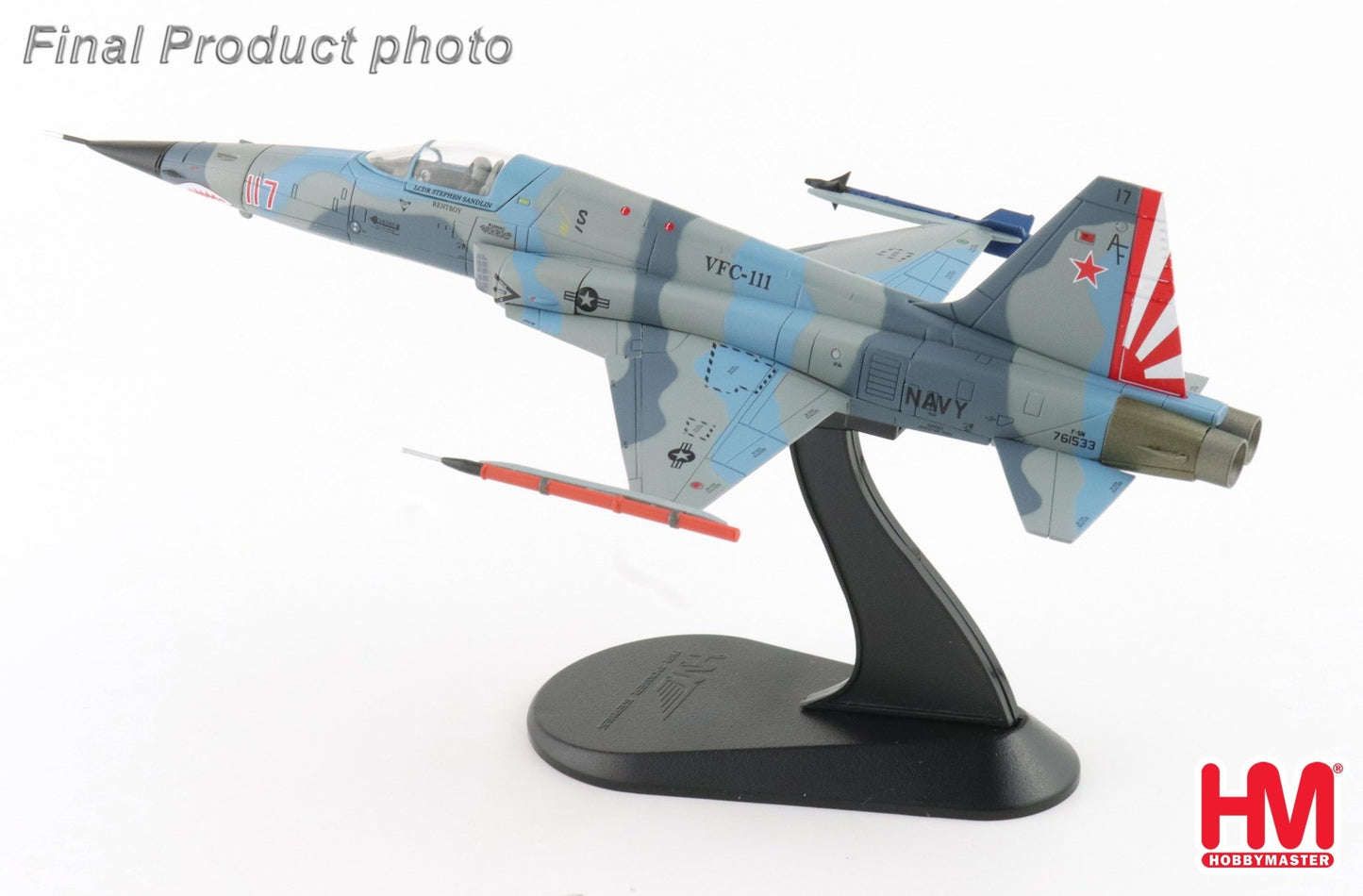 Hobby Master HA3384 1:72 F - 5N "Adversary Fighter" Red 117, 761533, VFC - 111, 2017