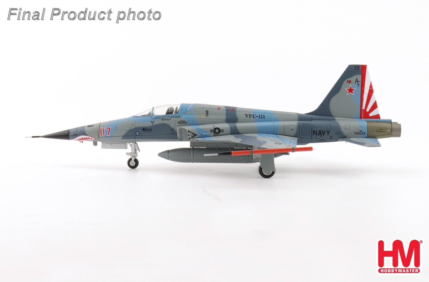 Hobby Master HA3384 1:72 F - 5N "Adversary Fighter" Red 117, 761533, VFC - 111, 2017