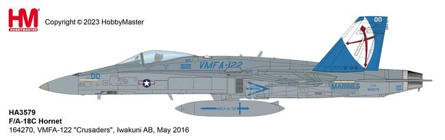 Hobby Master HA3579 1:72 USMC F/a - 18D VMFA - 122 "Crusaders"