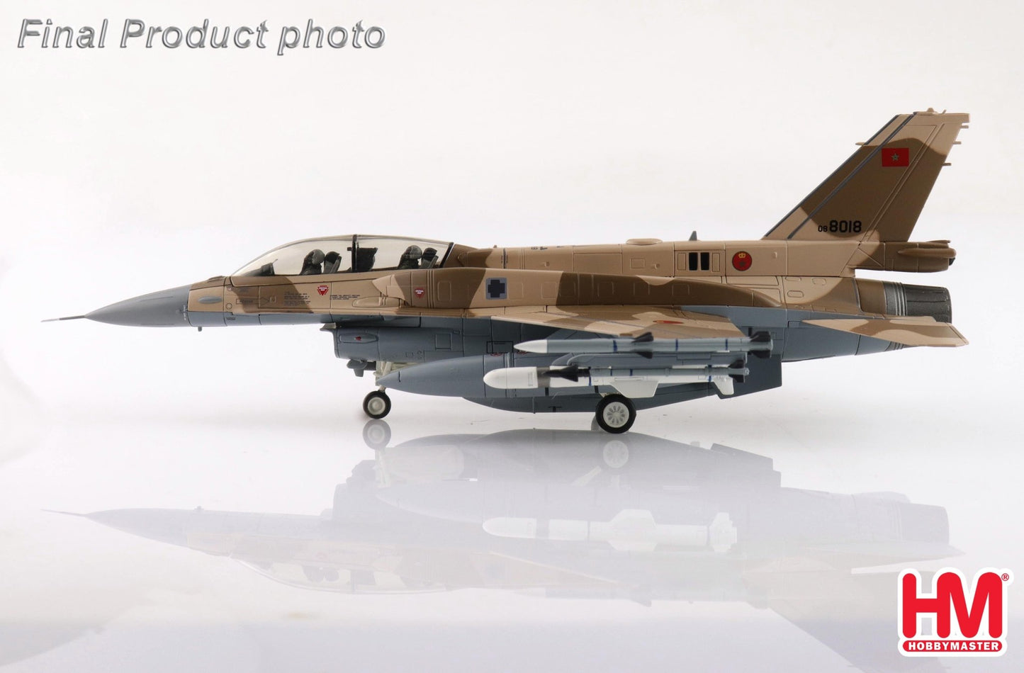 Hobby Master HA38051 1:72 F - 16D "Royal Moroccan AF" 08 - 8018, RMAF, RAF Fairford, RIAT 2024