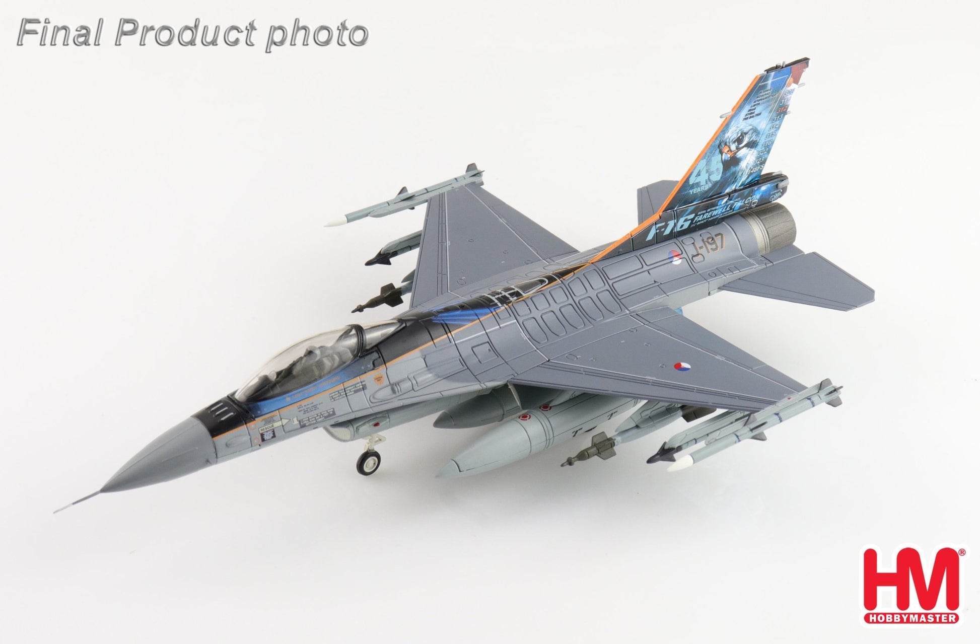 Hobby Master HA38054 1:72 F - 16AM J - 197, RNLAF, 2024 "Final Flight"