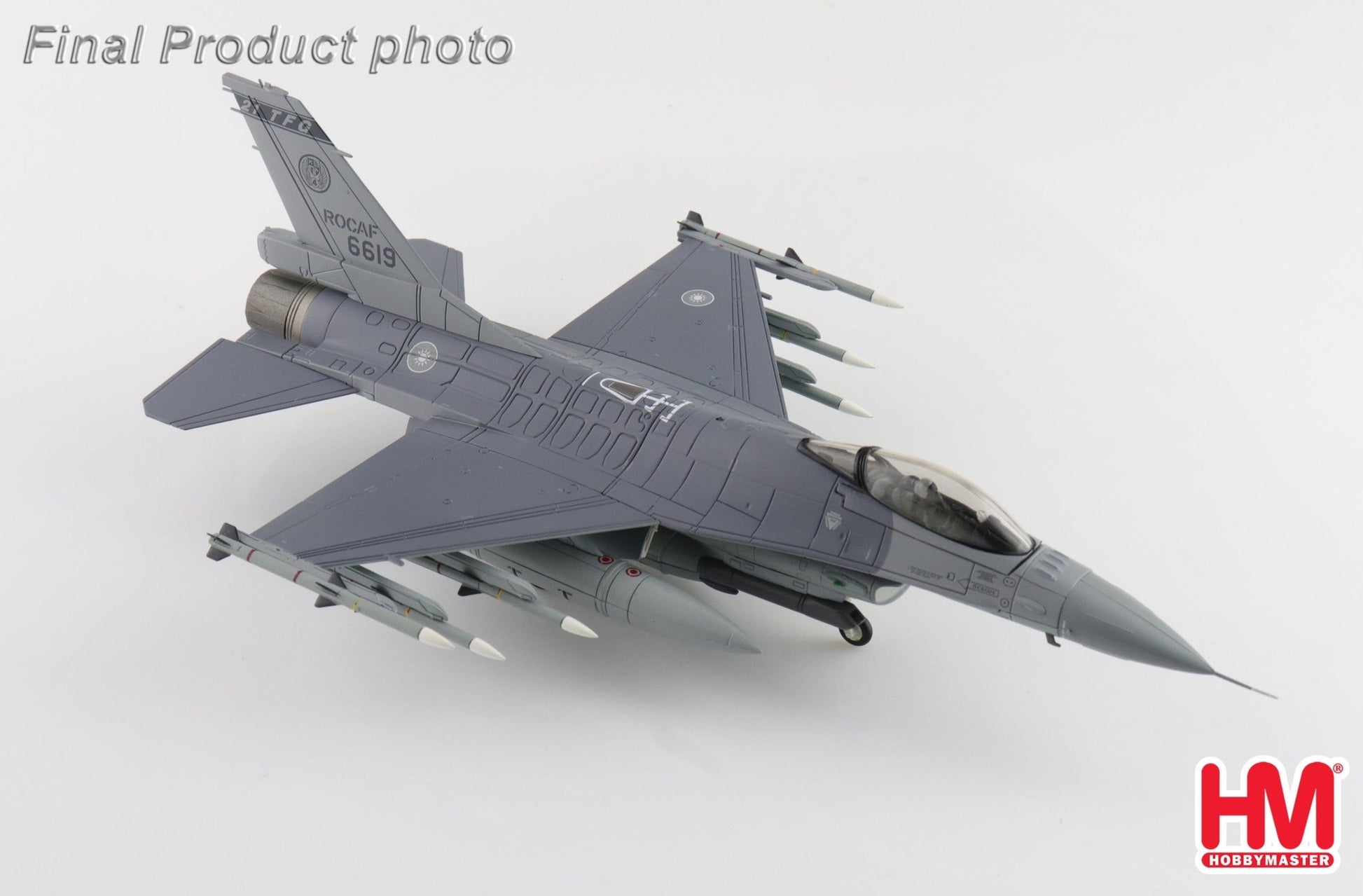 Hobby Master HA38056 1:72 F - 16V Fighting Falcon 6619, 21 TFG, ROCAF (w/6 x AIM - 120)