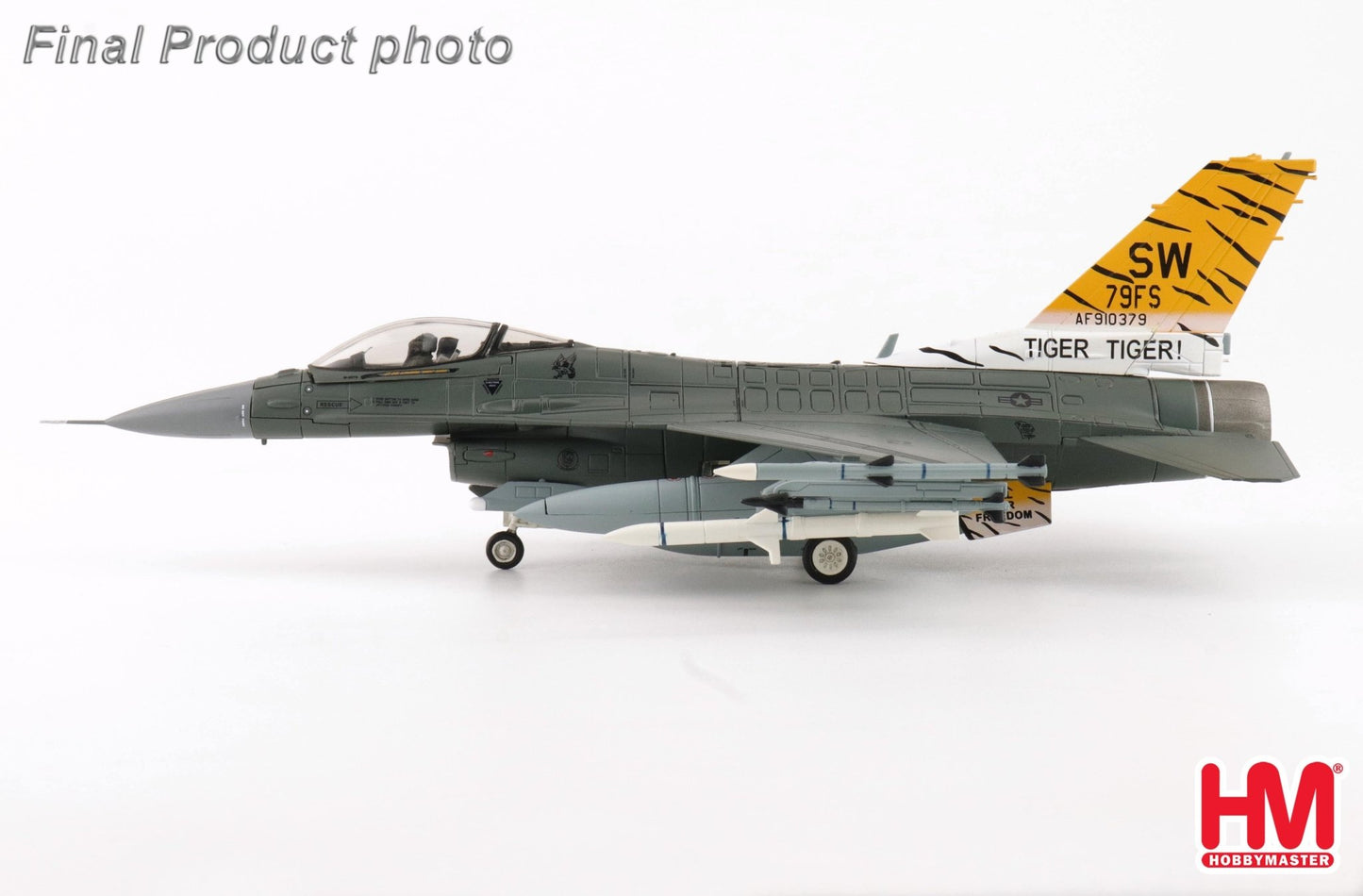 Hobby Master HA38066 1:72 F - 16CM "Tiger Tiger 1" 91 - 0379, 79th FS, Shaw Air Base, 2023