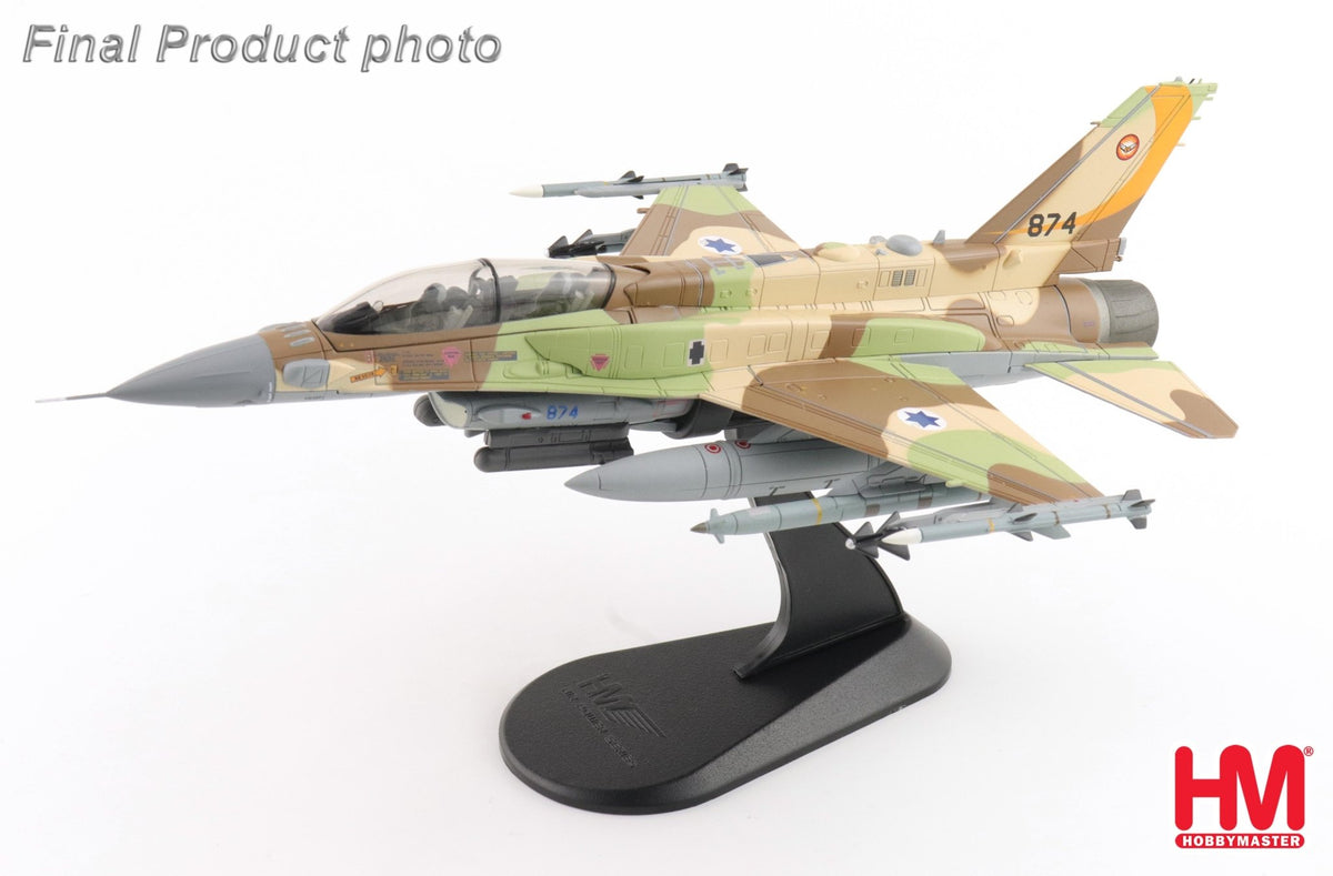 Hobby Master HA38068 1:72 F - 16I "Operation Rising Lion" 874, No. 107 Sqn., IAF, 2025 (w/GBU - 39 bombs & Rampage mssiles)