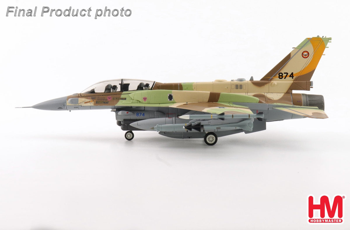 Hobby Master HA38068 1:72 F - 16I "Operation Rising Lion" 874, No. 107 Sqn., IAF, 2025 (w/GBU - 39 bombs & Rampage mssiles)