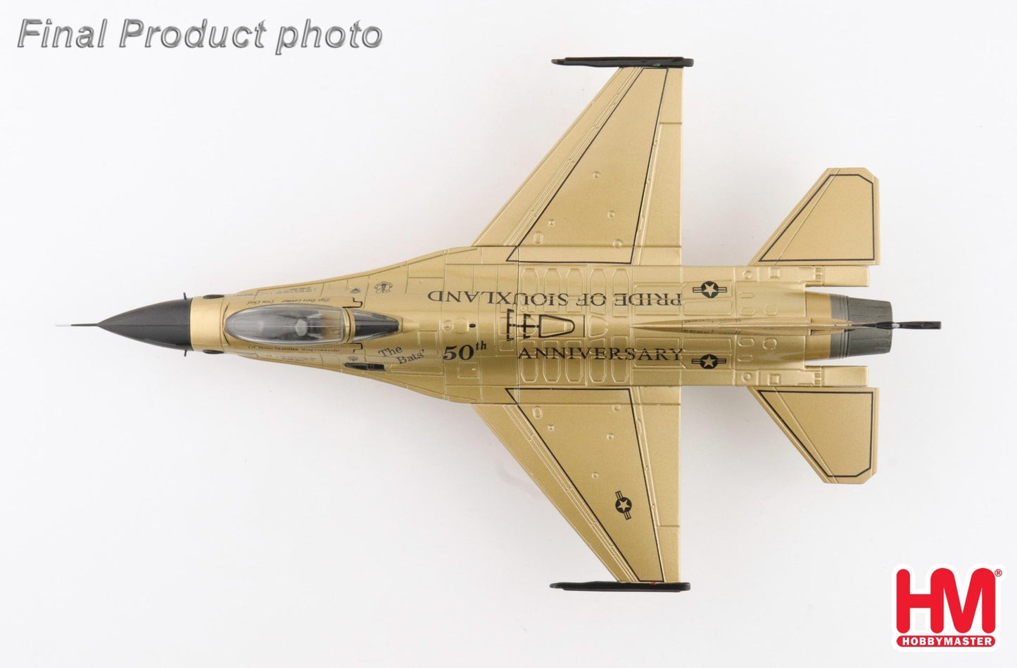 Hobby Master HA38069 1:72 F - 16A "Golden Bat Viper" 85 - 1565, 185 ARW, Iowa ANG, 2022