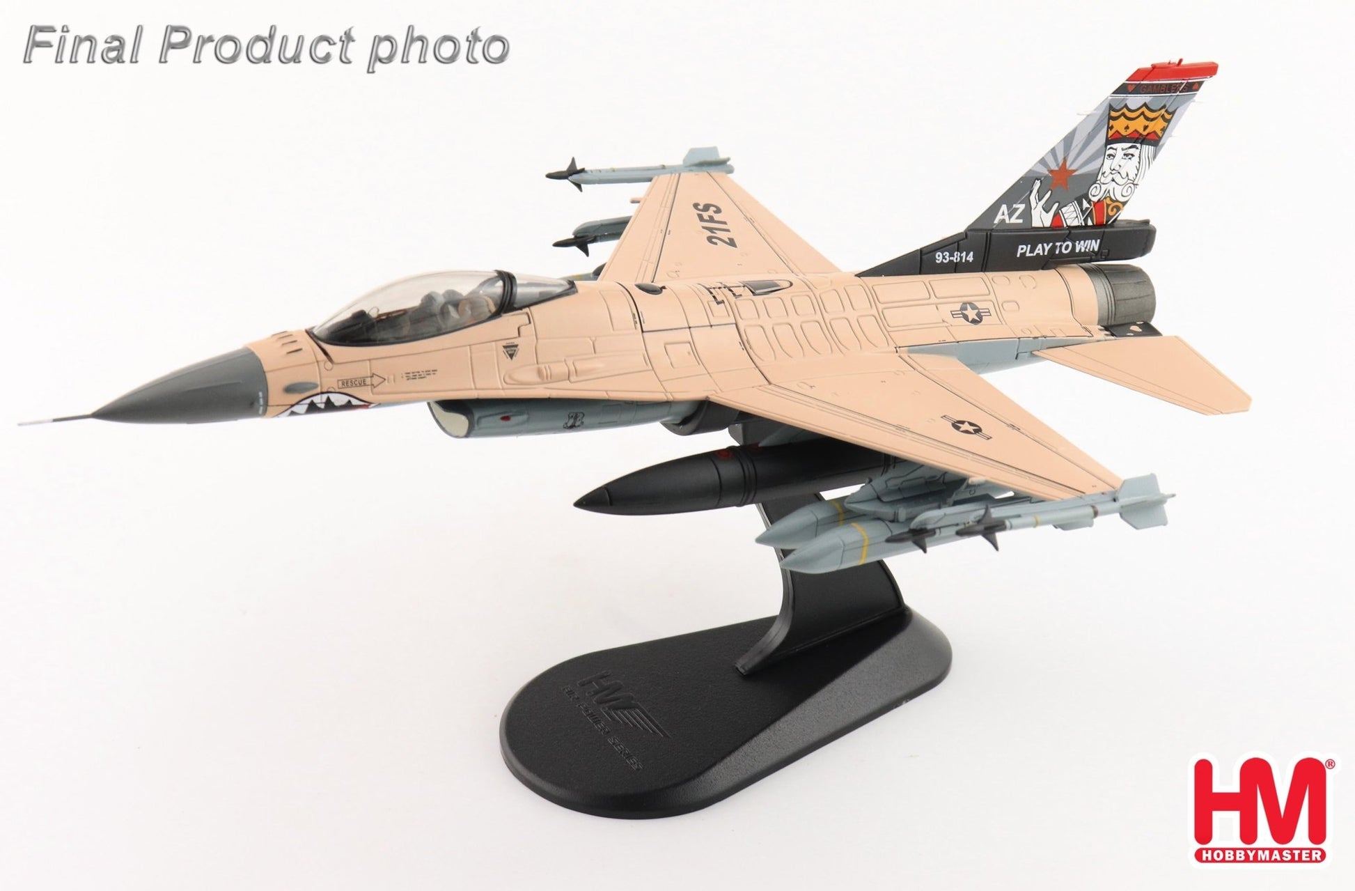 Hobby Master HA38070 1:72 F - 16V "Play to Win" 93 - 0814, 21st Sqn., Luke AFB, 2025