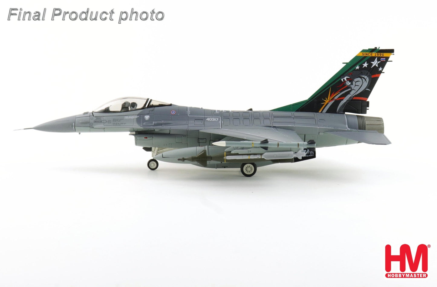 Hobby Master HA38075a 1:72 F-16A "Royal Thai AF" 403 Sqn "20th Anniversary scheme", 2016