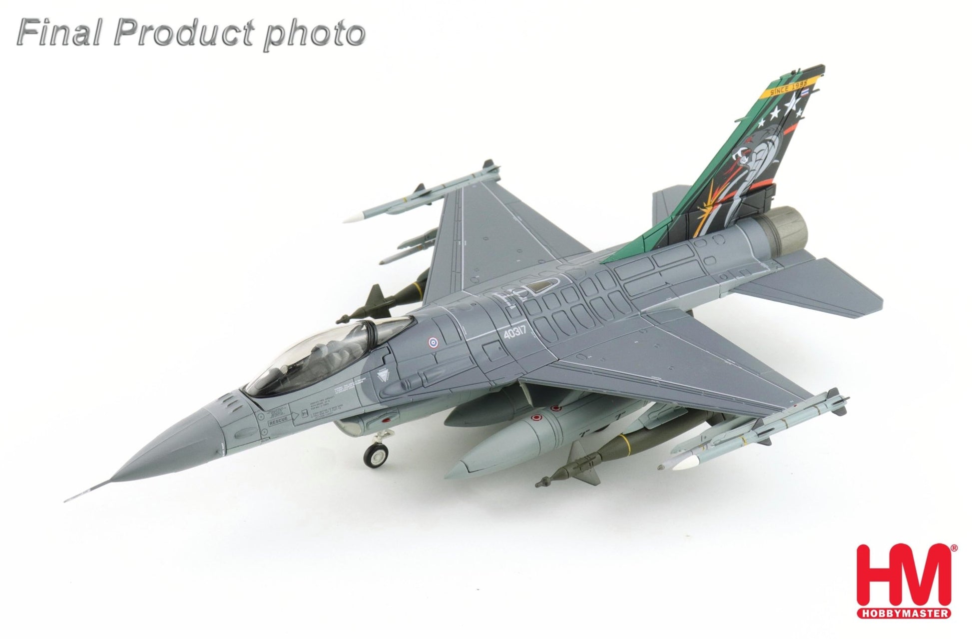 Hobby Master HA38075a 1:72 F-16A "Royal Thai AF" 403 Sqn "20th Anniversary scheme", 2016