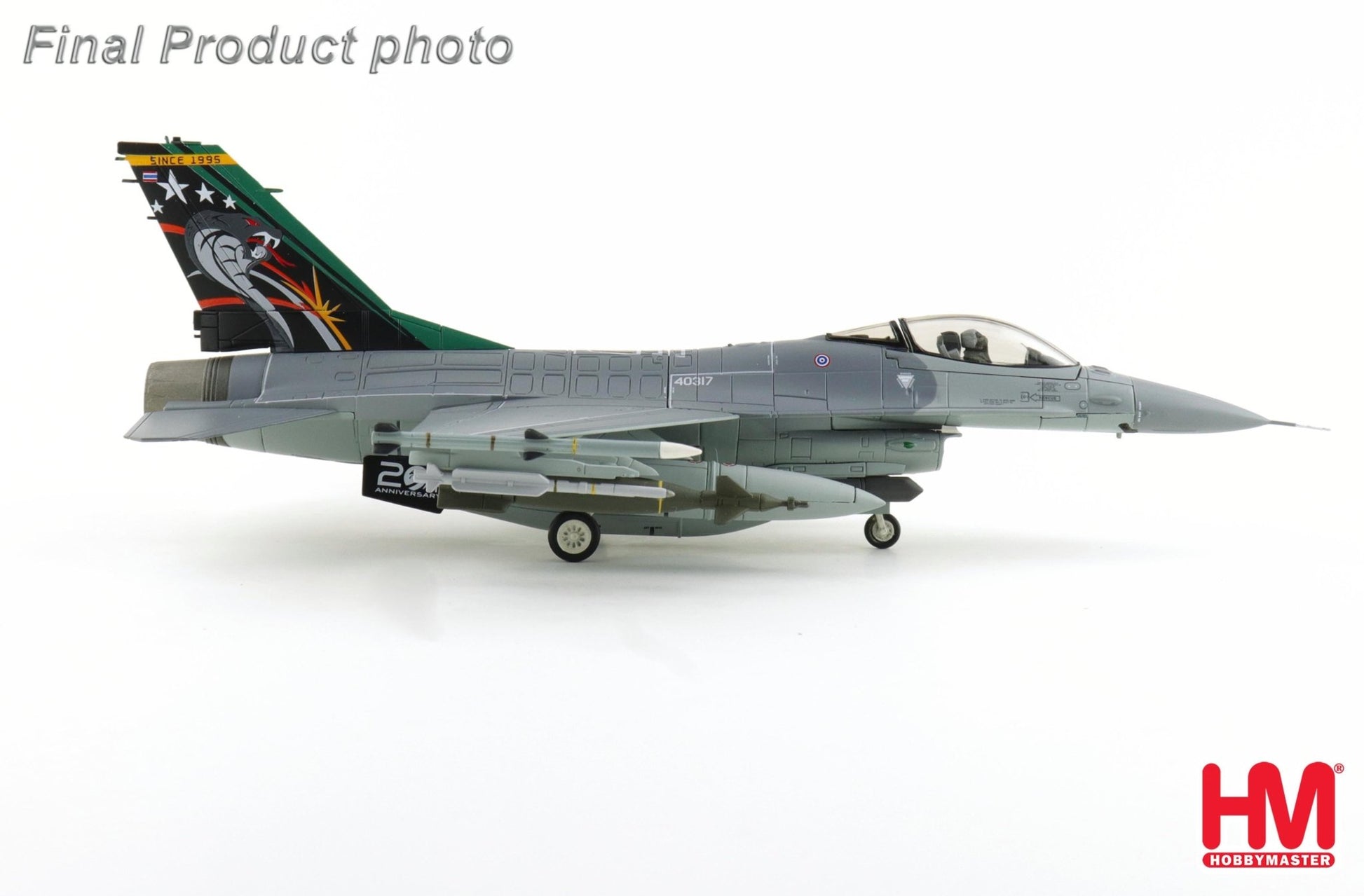 Hobby Master HA38075a 1:72 F-16A "Royal Thai AF" 403 Sqn "20th Anniversary scheme", 2016