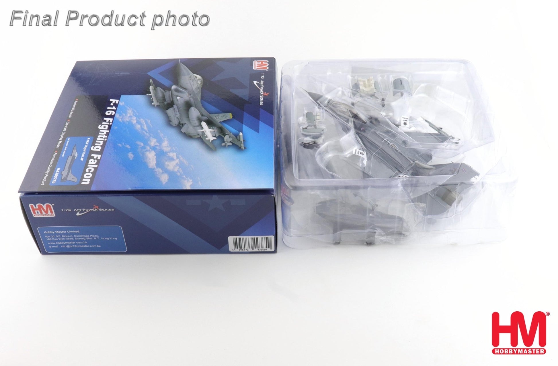 Hobby Master HA38075b 1:72 F-16A "Royal Thai AF" (w/ decals for 6 planes)