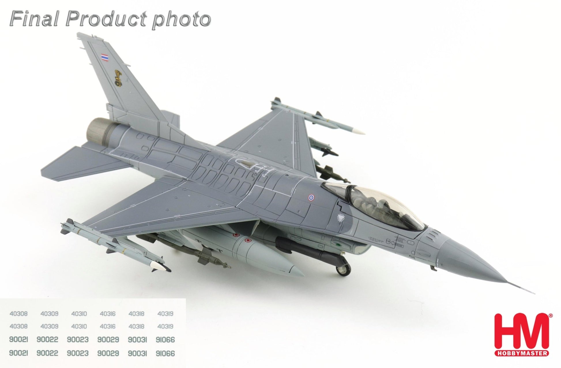 Hobby Master HA38075b 1:72 F-16A "Royal Thai AF" (w/ decals for 6 planes)
