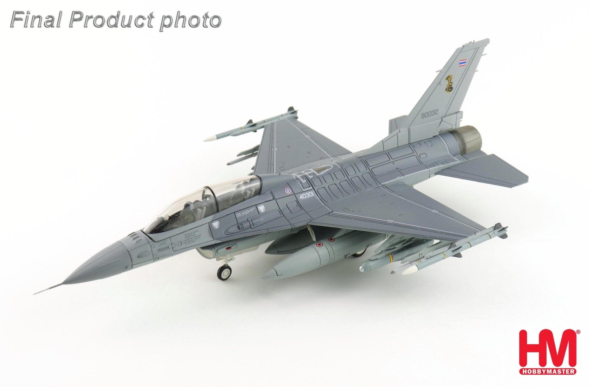 Hobby Master HA38076 1:72 F-16B "Royal Thai AF" (w/ decals for 3 planes)