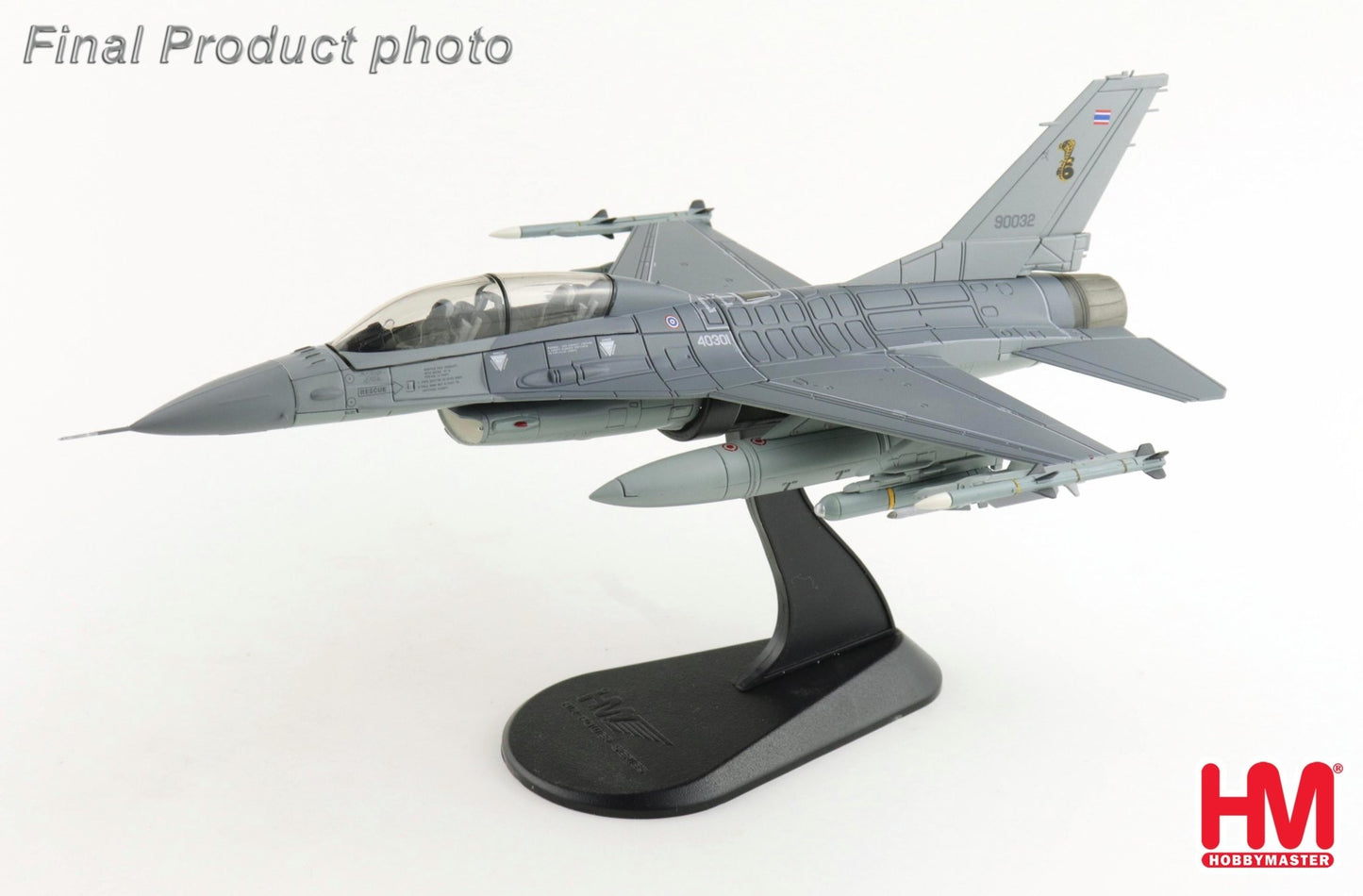 Hobby Master HA38076 1:72 F-16B "Royal Thai AF" (w/ decals for 3 planes)