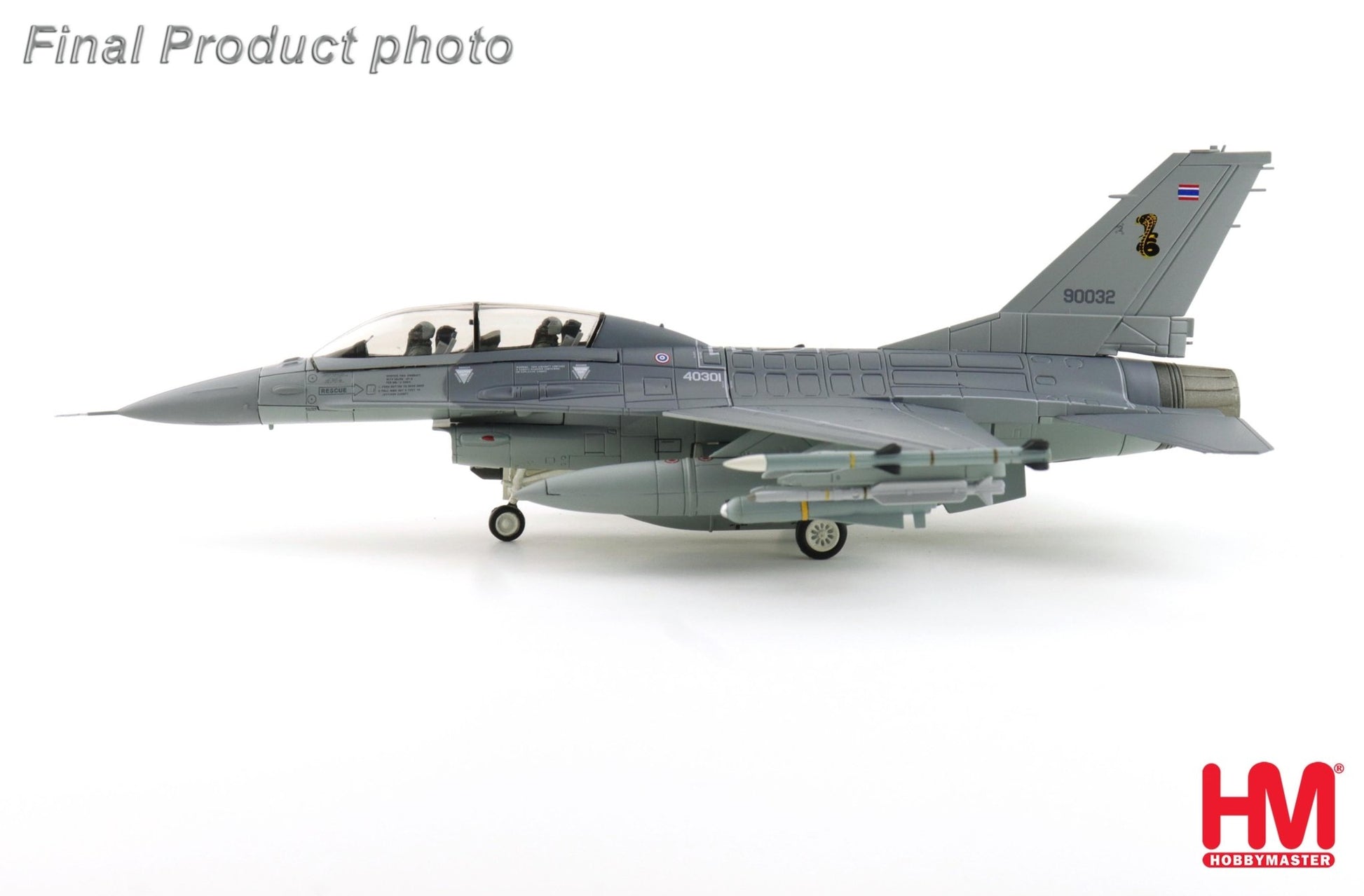 Hobby Master HA38076 1:72 F-16B "Royal Thai AF" (w/ decals for 3 planes)
