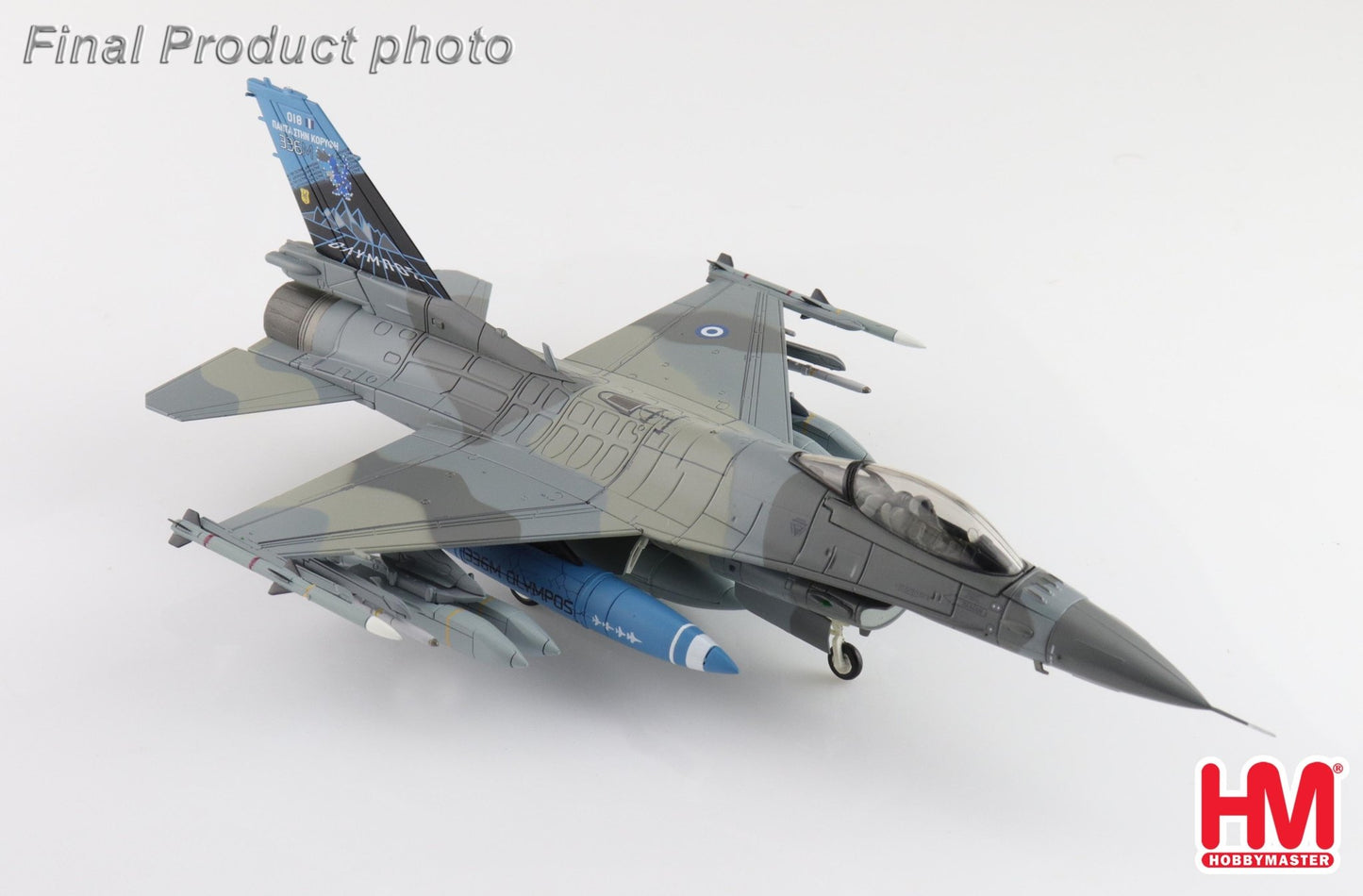 Hobby Master HA38099 1:72 F - 16 "336 Mira 80 Years Scheme" 018, Hellenic Air Force, 2023 (w/ 2 x GBU - 24; 2 x AGM - 65)